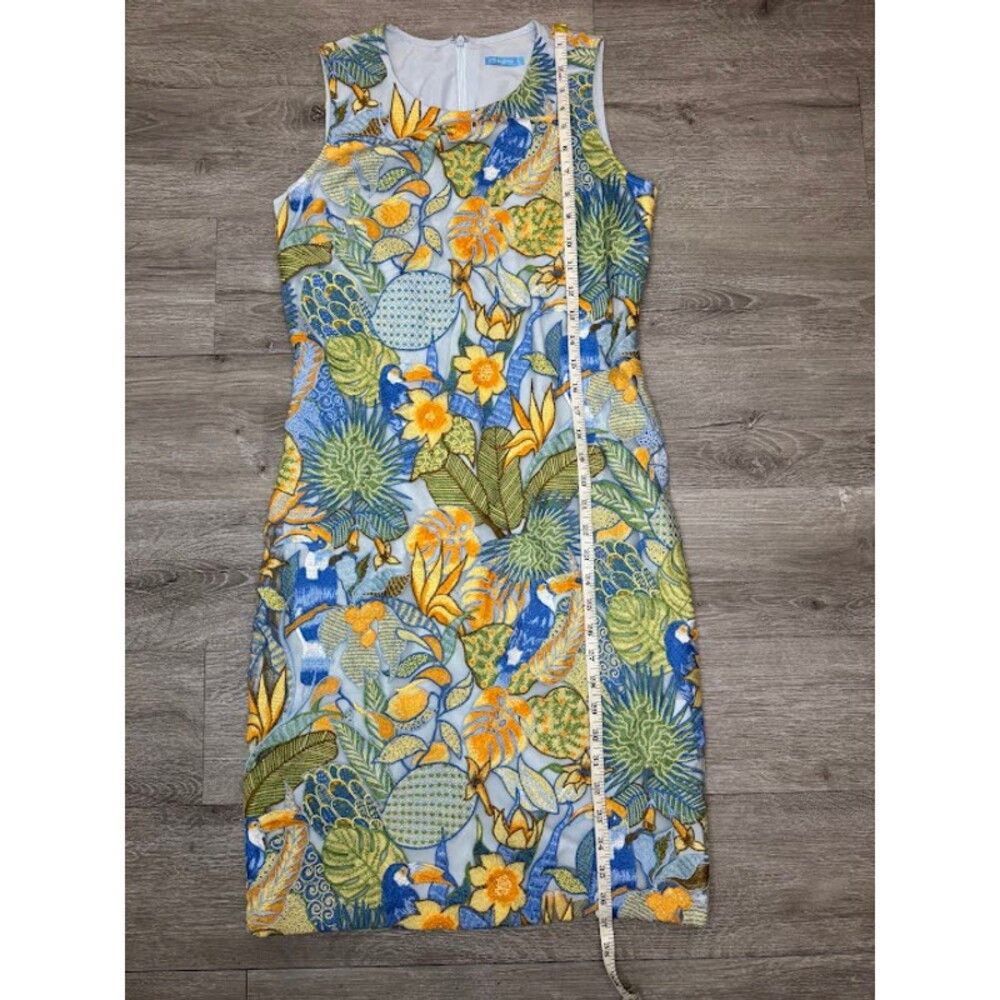 J.McLaughlin Tropical Toucan Embroidered Mini Dress Floral Bird Size 0 Size XS / US 0-2 / IT 36-38 - 7 Thumbnail