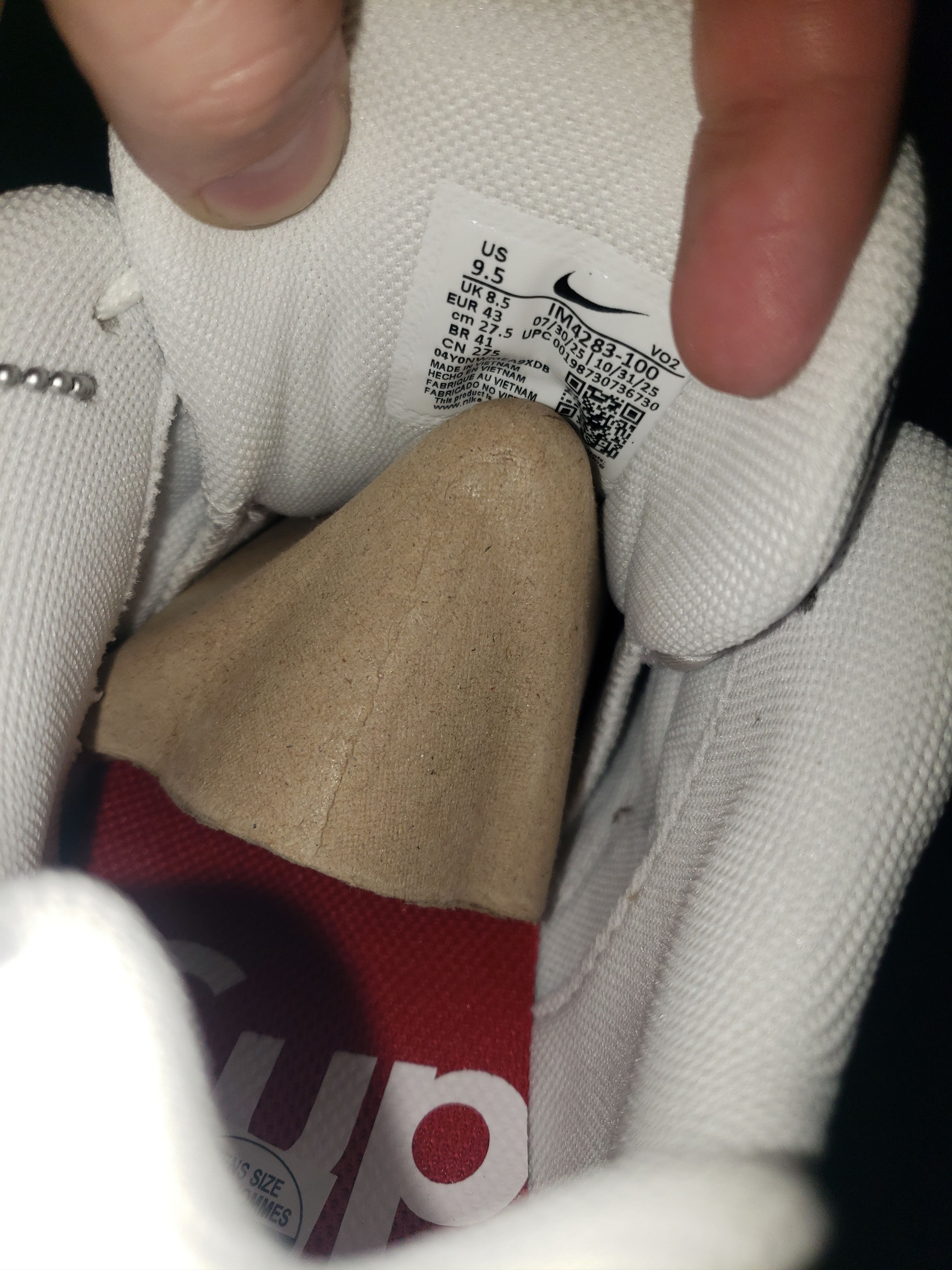 Nike × Supreme Supreme®/Nike SB Air Max 2 CB '94 Low Size US 9.5 / EU 42-43 - 4 Thumbnail