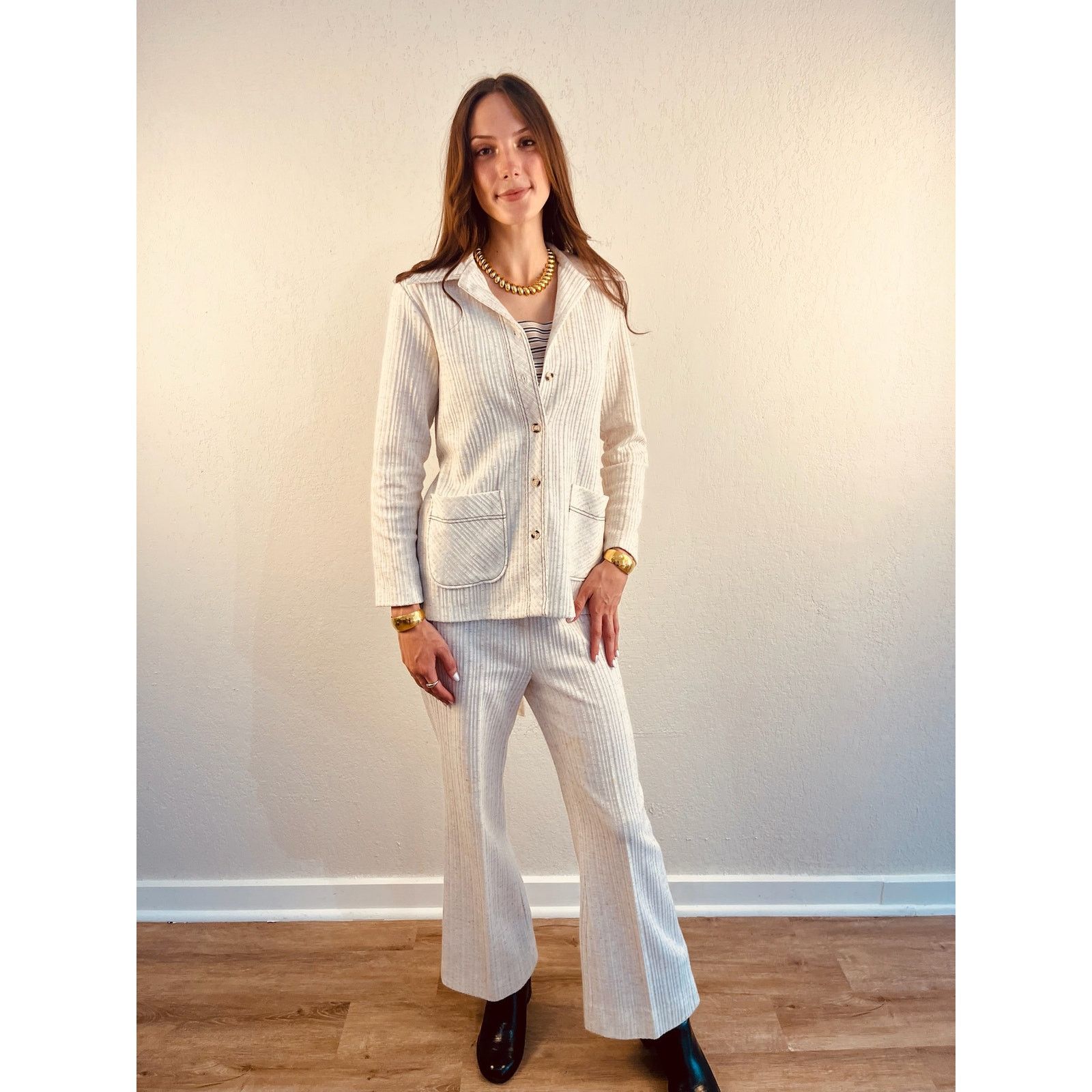 Other 70s Cream 3 Piece Matching Set Size M / US 6-8 / IT 42-44 - 4 Thumbnail