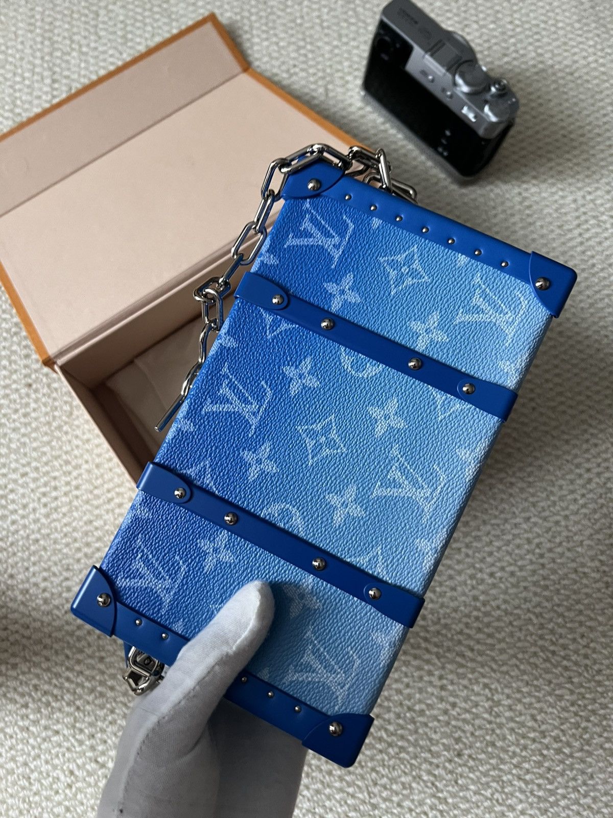 Louis Vuitton Wallet Trunk Louis Vuitton Limited Blue Trunk Size ONE SIZE - 13 Thumbnail