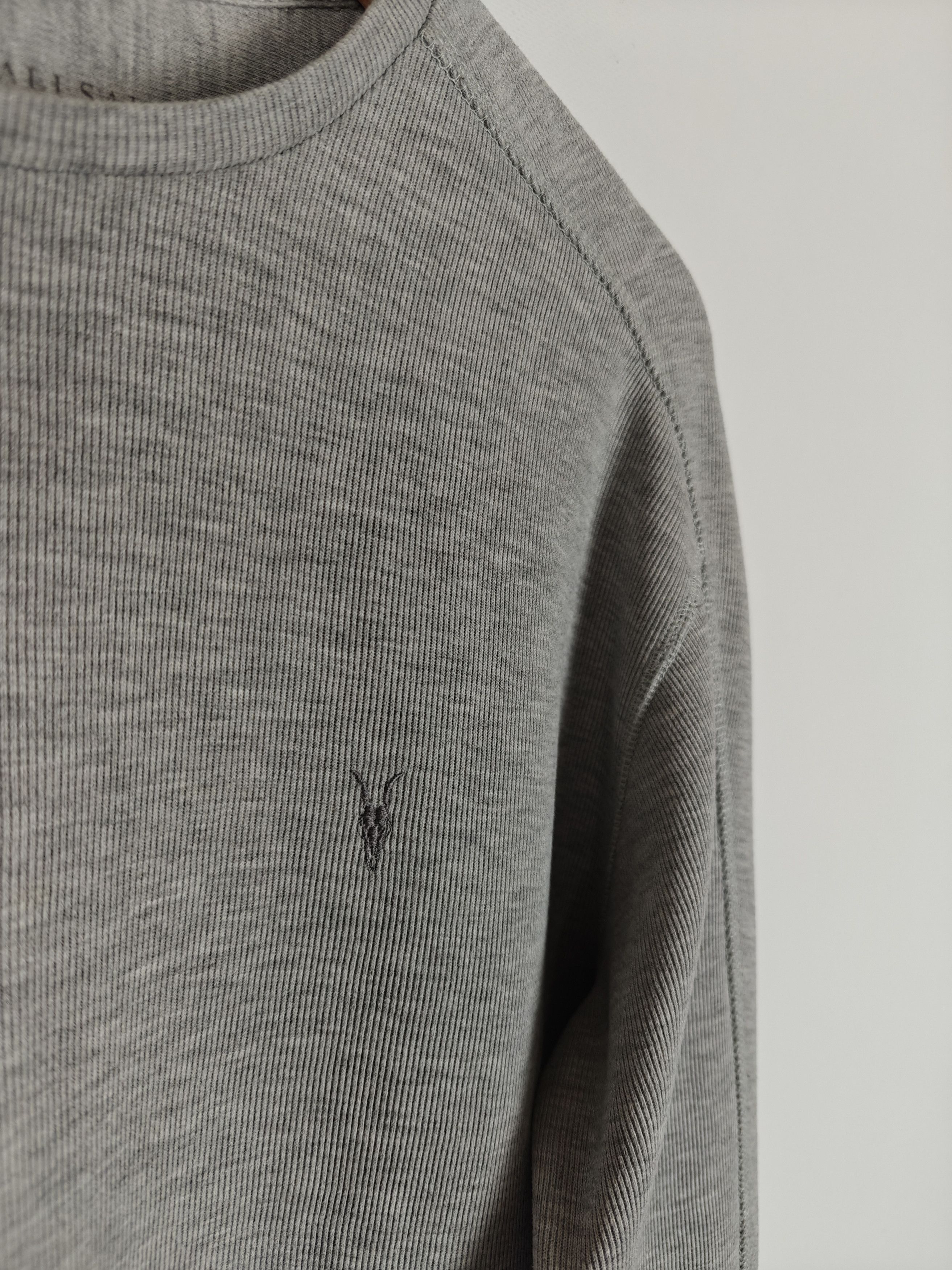 Allsaints Allsaints Sweatshirt Kruse LS Crew Pullover Gray size M Size US M / EU 48-50 / 2 - 6 Thumbnail