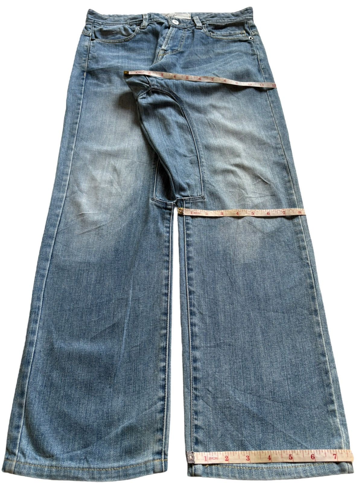 Japanese Brand Vintage Japanese Brand Faded Wash Loose Jeans Size US 30 / EU 46 - 14 Thumbnail