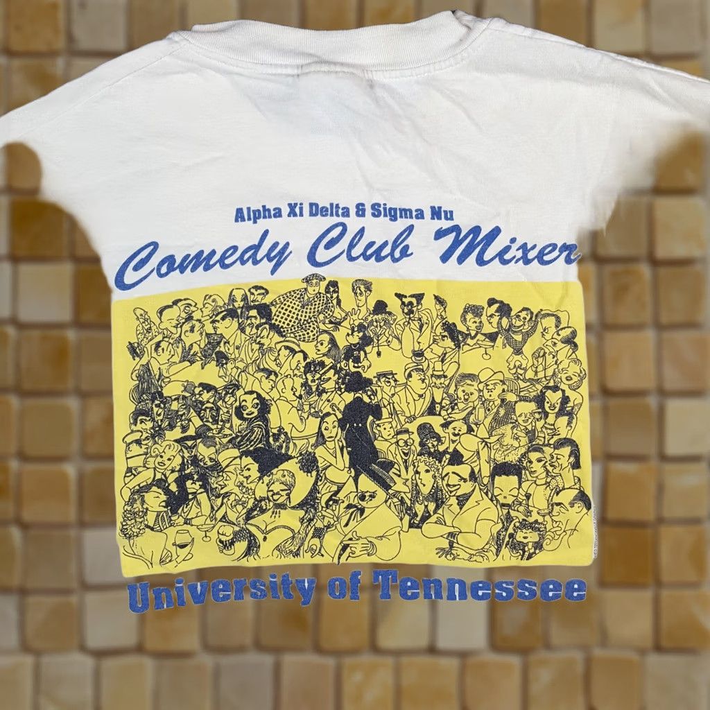 Hanes Vintage Hanes University Of Tennessee Vols T Shirt XL White 90s Comedy Club College TN Tee Mens Size US XL / EU 56 / 4 - 1 Thumbnail