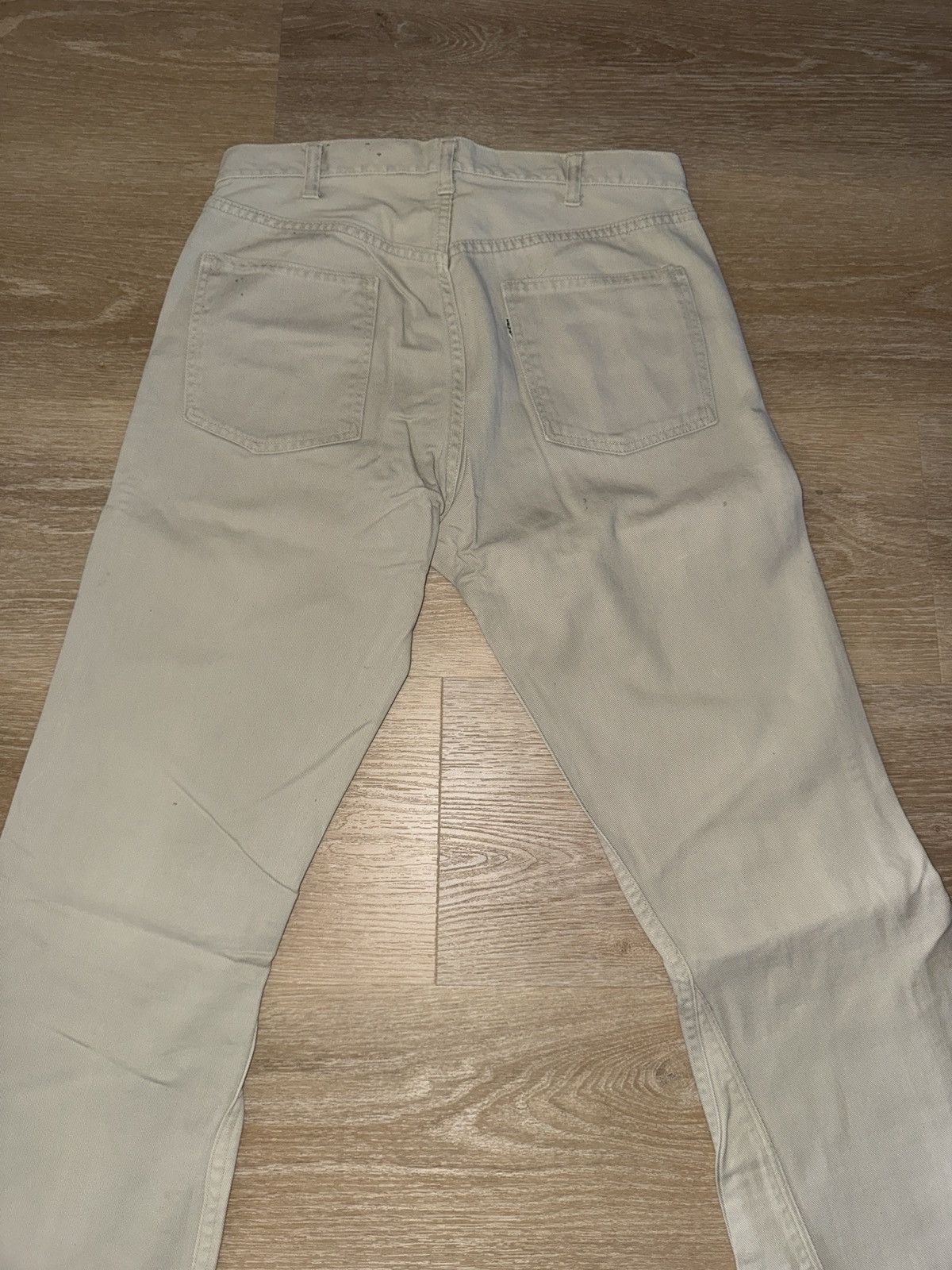Levi's Vintage 60’s Big E Levi’s White Tab Bell Bottom Denim Jeans Size US 32 / EU 48 - 4 Thumbnail