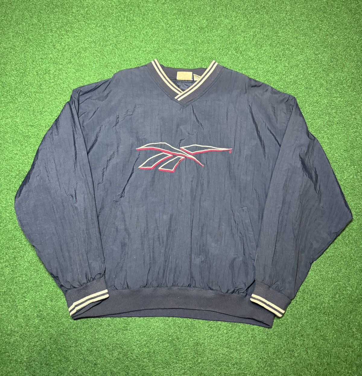 Reebok Reebok Vintage Windbreaker 90s Logo Large 25x28 Jacket Size US L / EU 52-54 / 3 - 1 Thumbnail