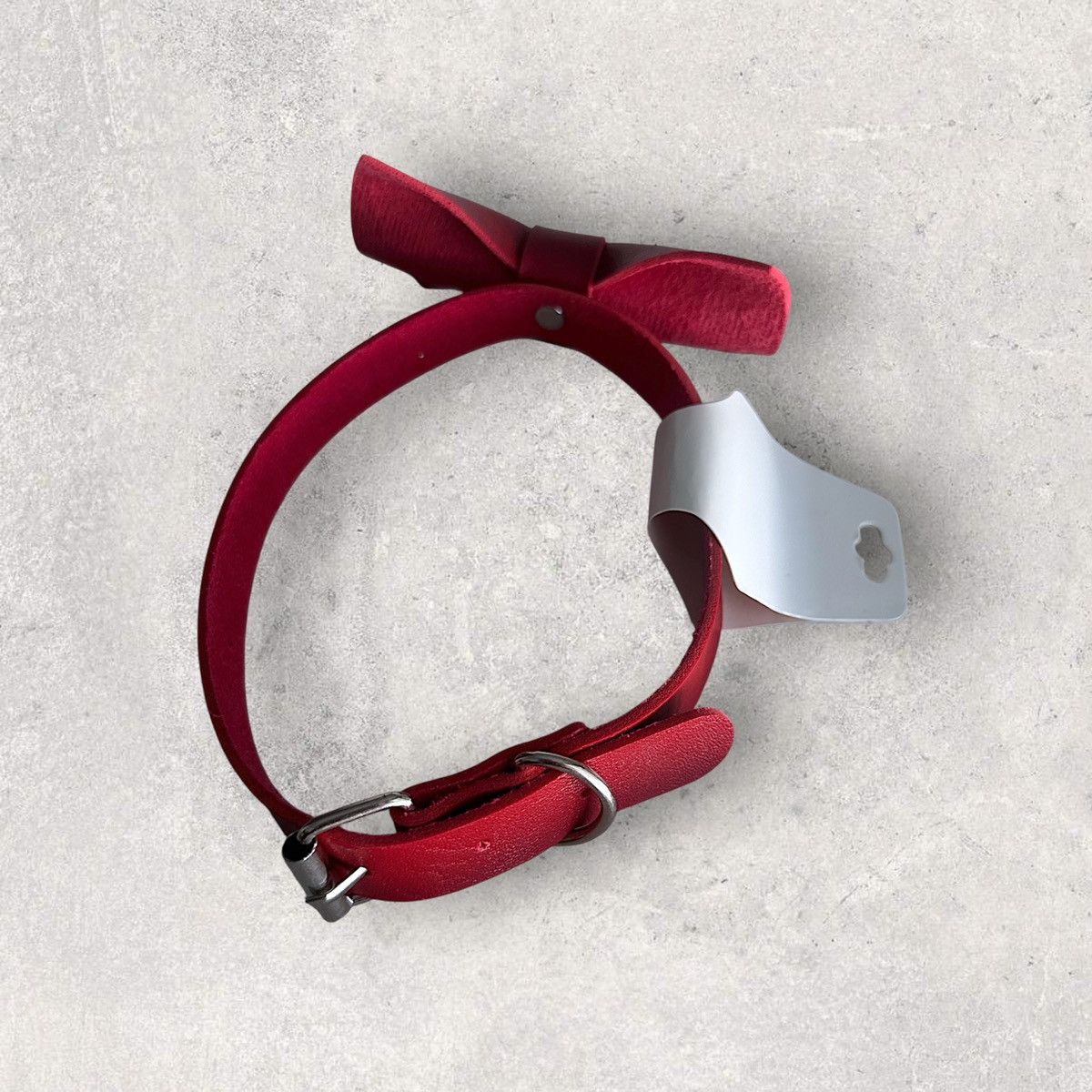 Other Bow Tie PU Leather Choker Size ONE SIZE - 3 Thumbnail