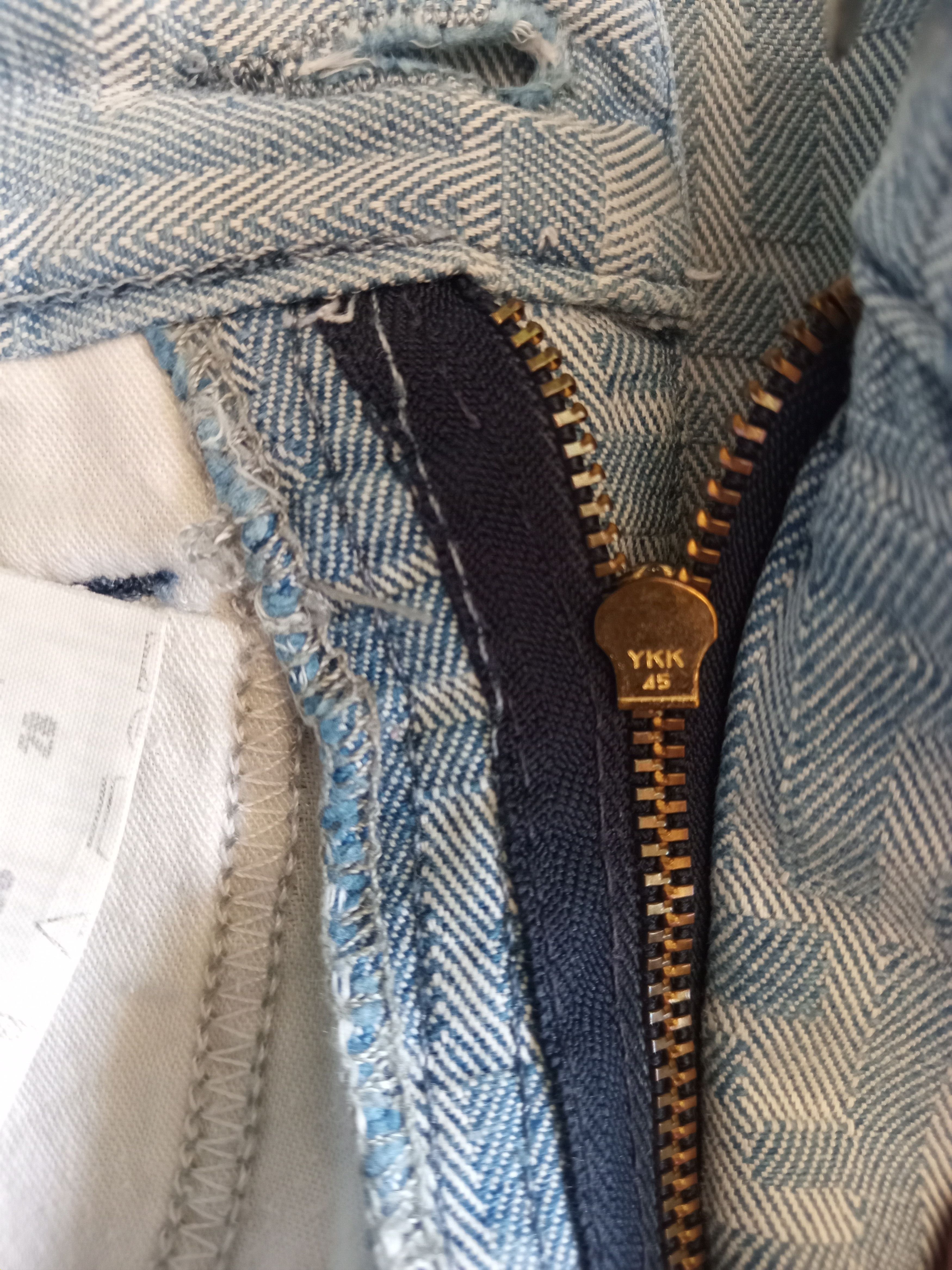 Fendi × Vintage Vtg Fendi Zucca Monogram Denim High Waist Jeans Size 26" / US 2 / IT 38 - 14 Thumbnail