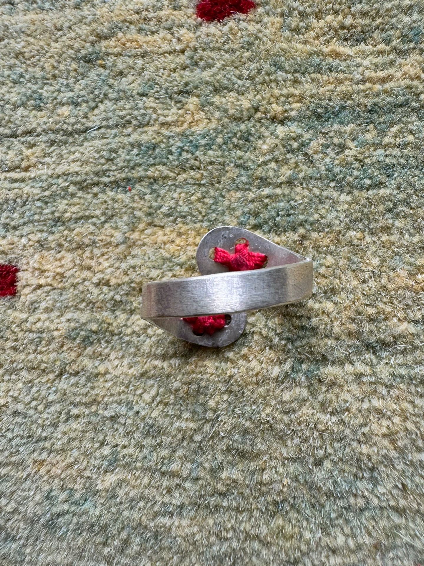 Ma+ maurizio amadei m.a+ red string cross ring s AGNS3 Size ONE SIZE - 3 Thumbnail