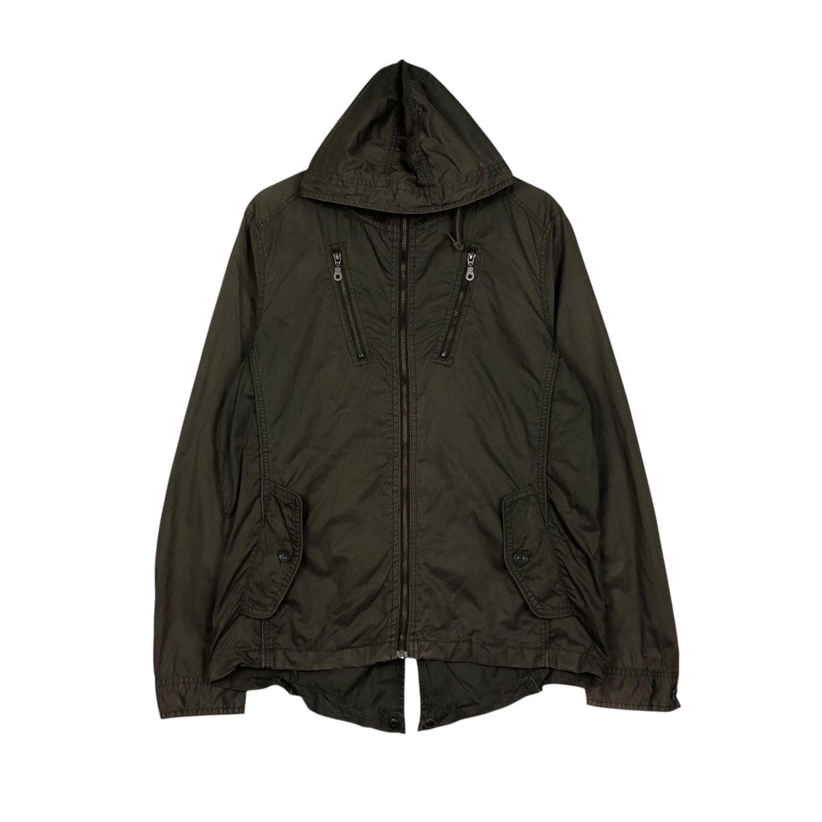 Japanese Brand 📌Vintage Chore Military Biker Jacket Von Dutch Cargo Pockets Size US L / EU 52-54 / 3 - 2 Thumbnail