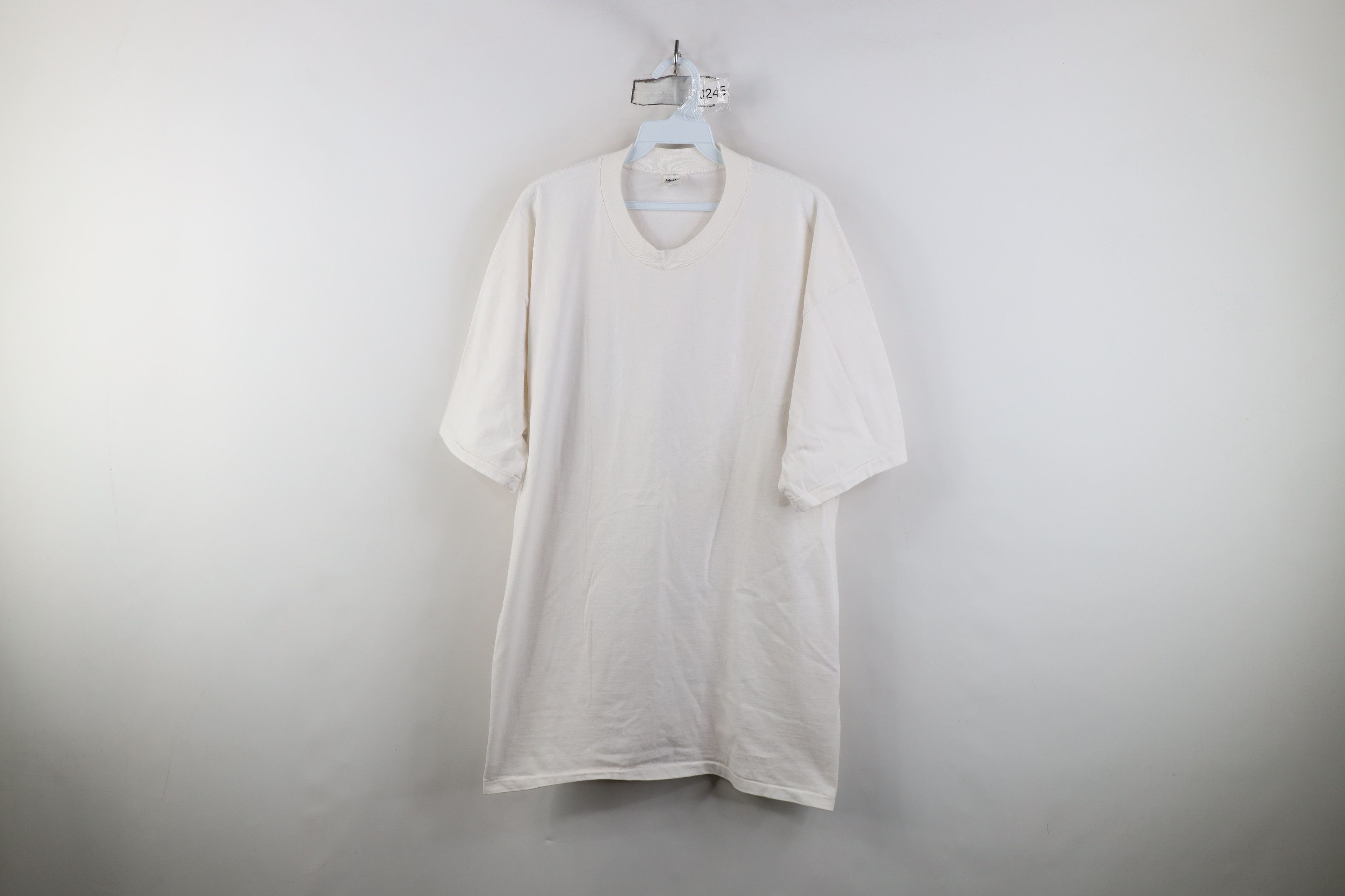 Vintage Vintage 90s Streetwear Cotton Short Sleeve T-Shirt White Size US XXL / EU 58 / 5 - 1 Thumbnail