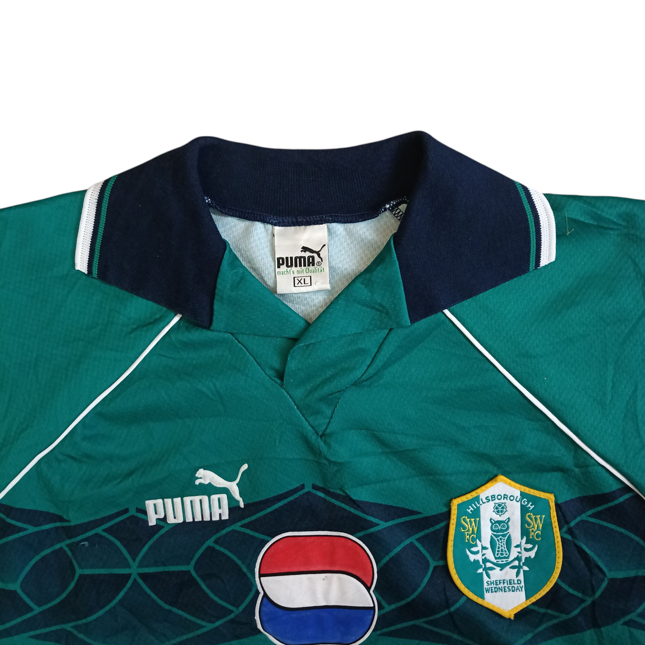 Vintage AUTHENTIC VINTAGE 95/97 SHEFFIELD WEDNESDAY AWAY JERSEY Size US XL / EU 56 / 4 - 8 Thumbnail