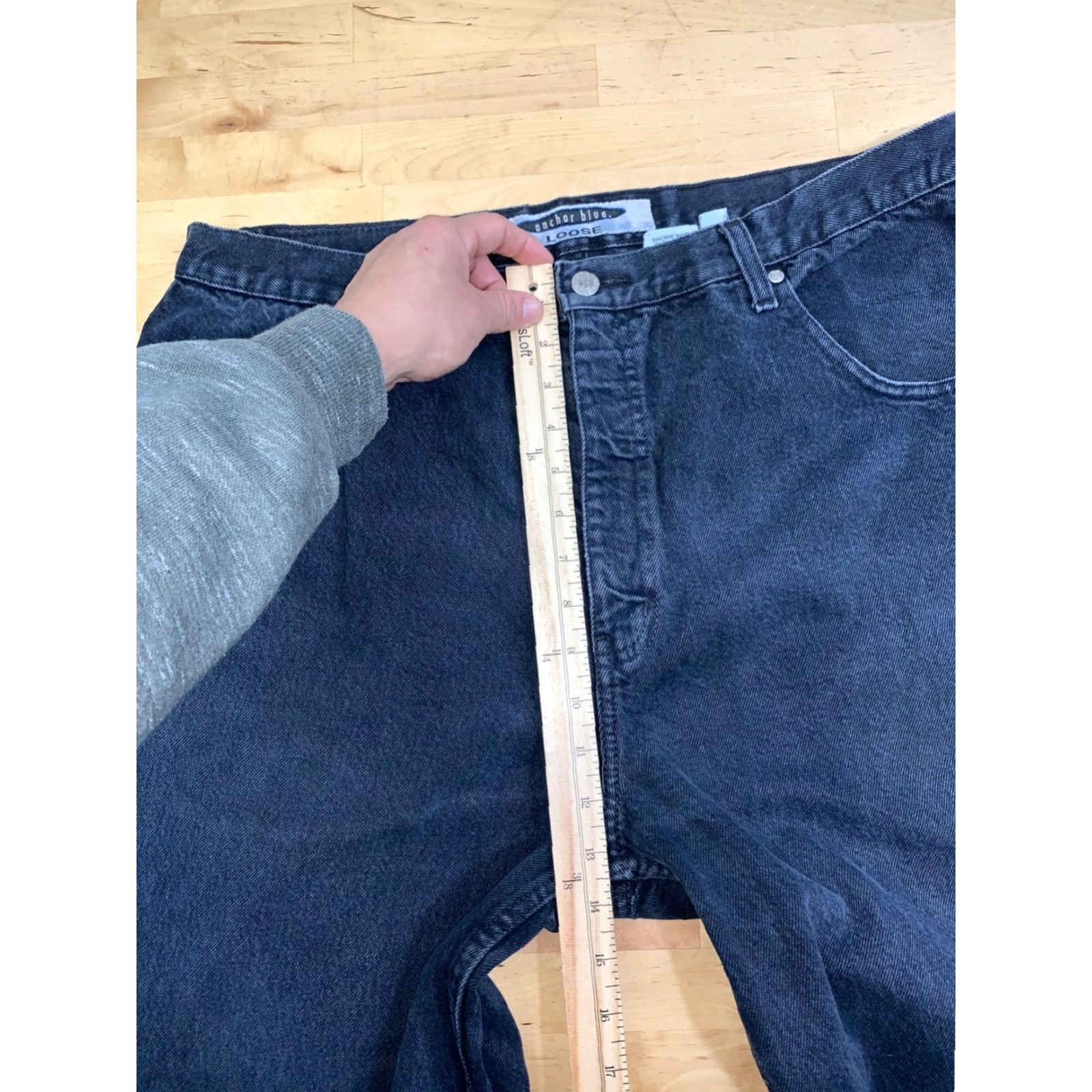 Anchor Blue VINTAGE Anchor Blue Jeans Denim 40x30 Dark Blue Y2K Grunge 12616 Size US 40 / EU 56 - 7 Thumbnail