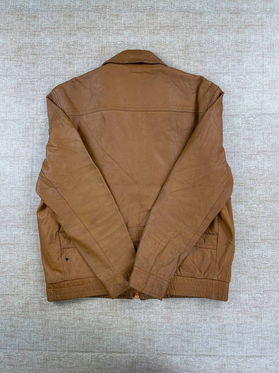 Leather Vintage COLLINS Classic Bomber Leather Jacket Size US M / EU 48-50 / 2 - 4 Thumbnail