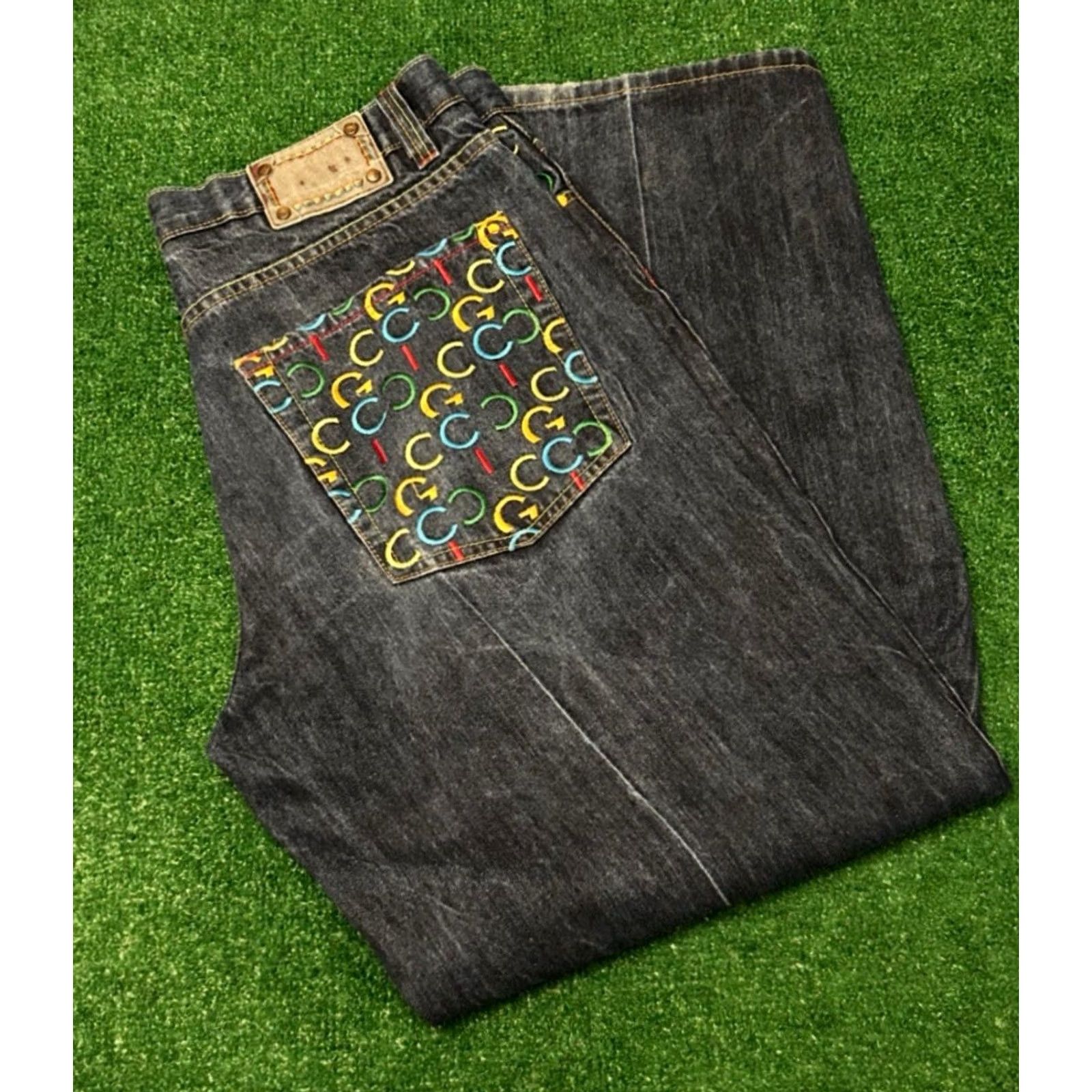 Coogi VINTAGE COOGI Pants Mens 40 Blue Y2K Embroidered Logo VTG Baggy Jeans Hip Hop Punk Size US 40 / EU 56 - 6 Thumbnail