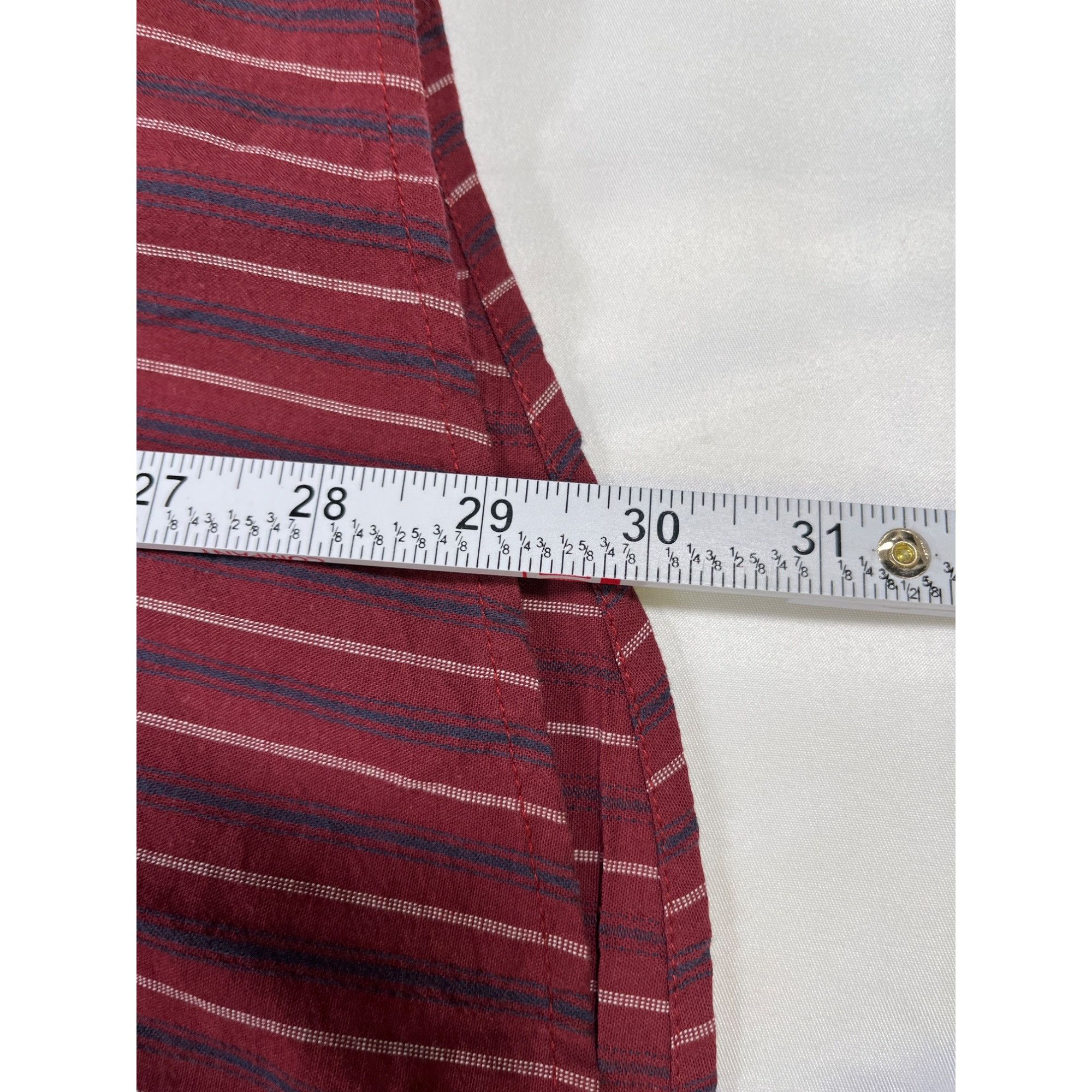 Dockers Dockers SKU 7622 Red Striped Button Up Long Sleeve Shirt Siz Size US XL / EU 56 / 4 - 6 Thumbnail
