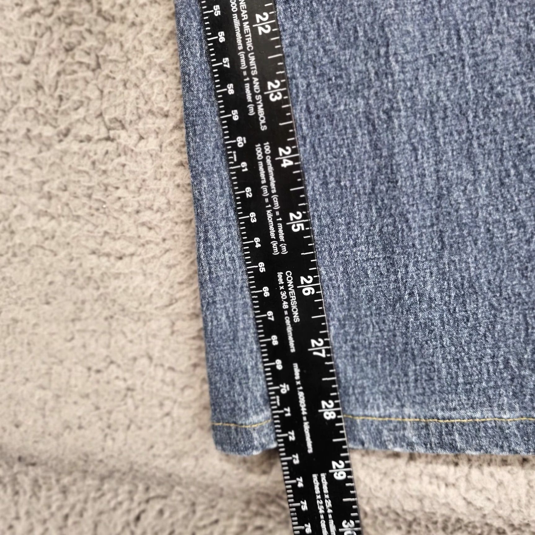 Denime DG2 Diane Gilman Jeans Women’s Size 12 Blue Denim Pants Embroidered Rhinestones Size 34" / US 12 / IT 48 - 5 Thumbnail