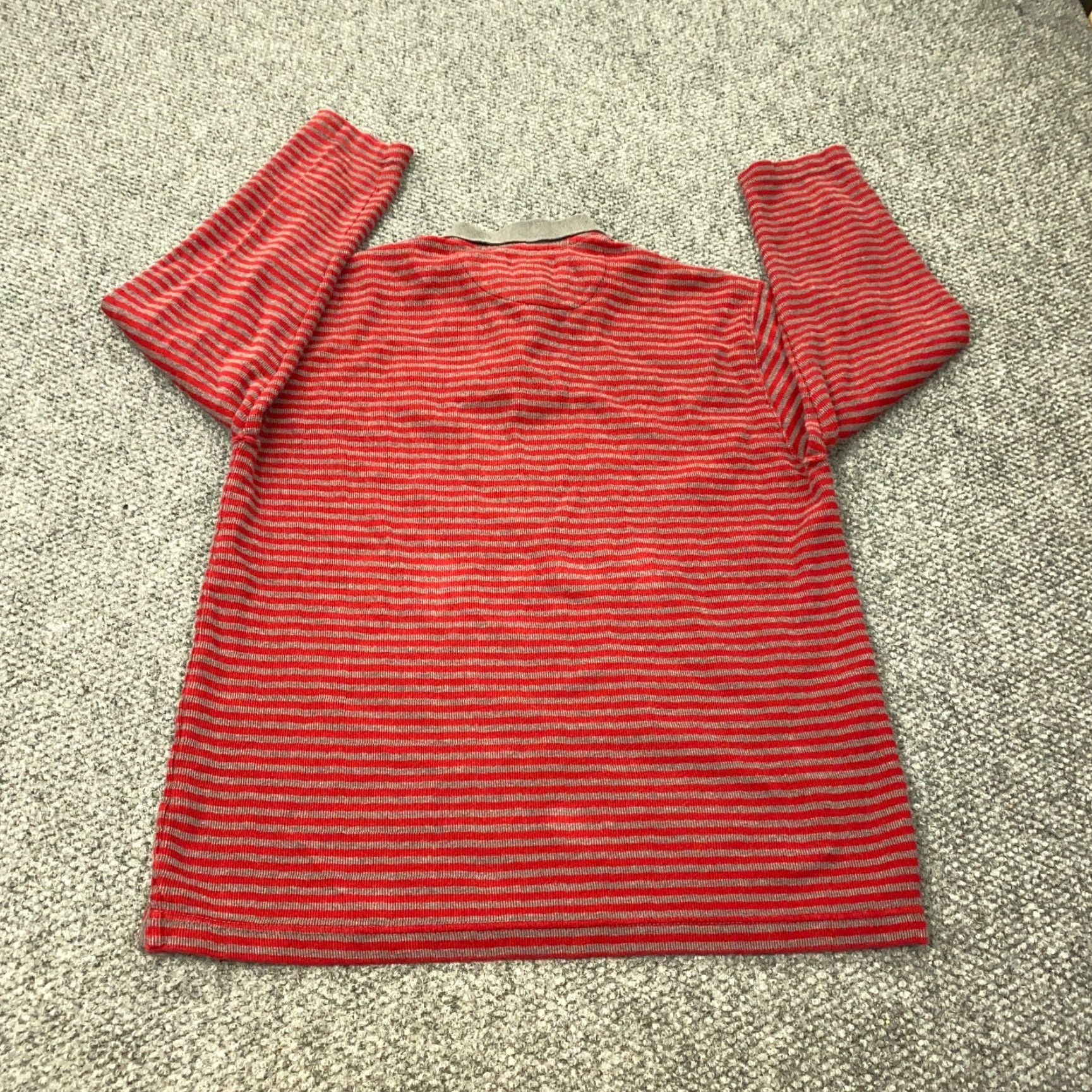 Chaps VINTAGE Chaps Ralph Lauren Shirt Mens M Red/Gray Striped Long Sleeve Polo Shirt Men’s M Red Gray Striped Long Sleeve Size US M / EU 48-50 / 2 - 5 Thumbnail