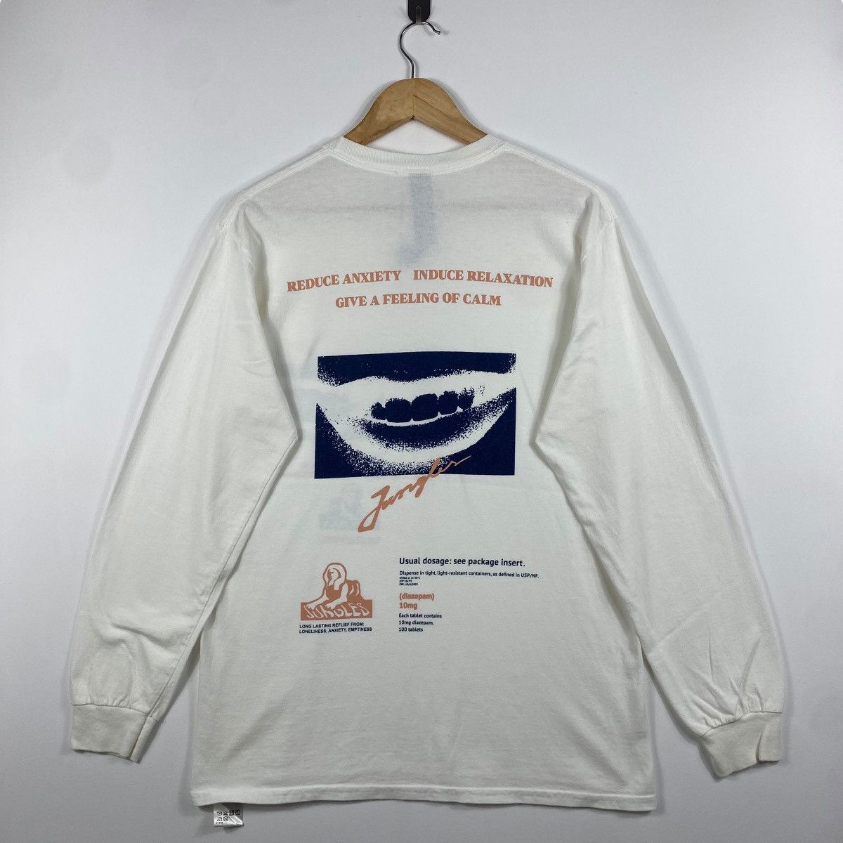 Designer × Jungles JUNGLES Clothing Illustration Graphic Long Sleeve Tee Shirt Size US M / EU 48-50 / 2 - 4 Thumbnail