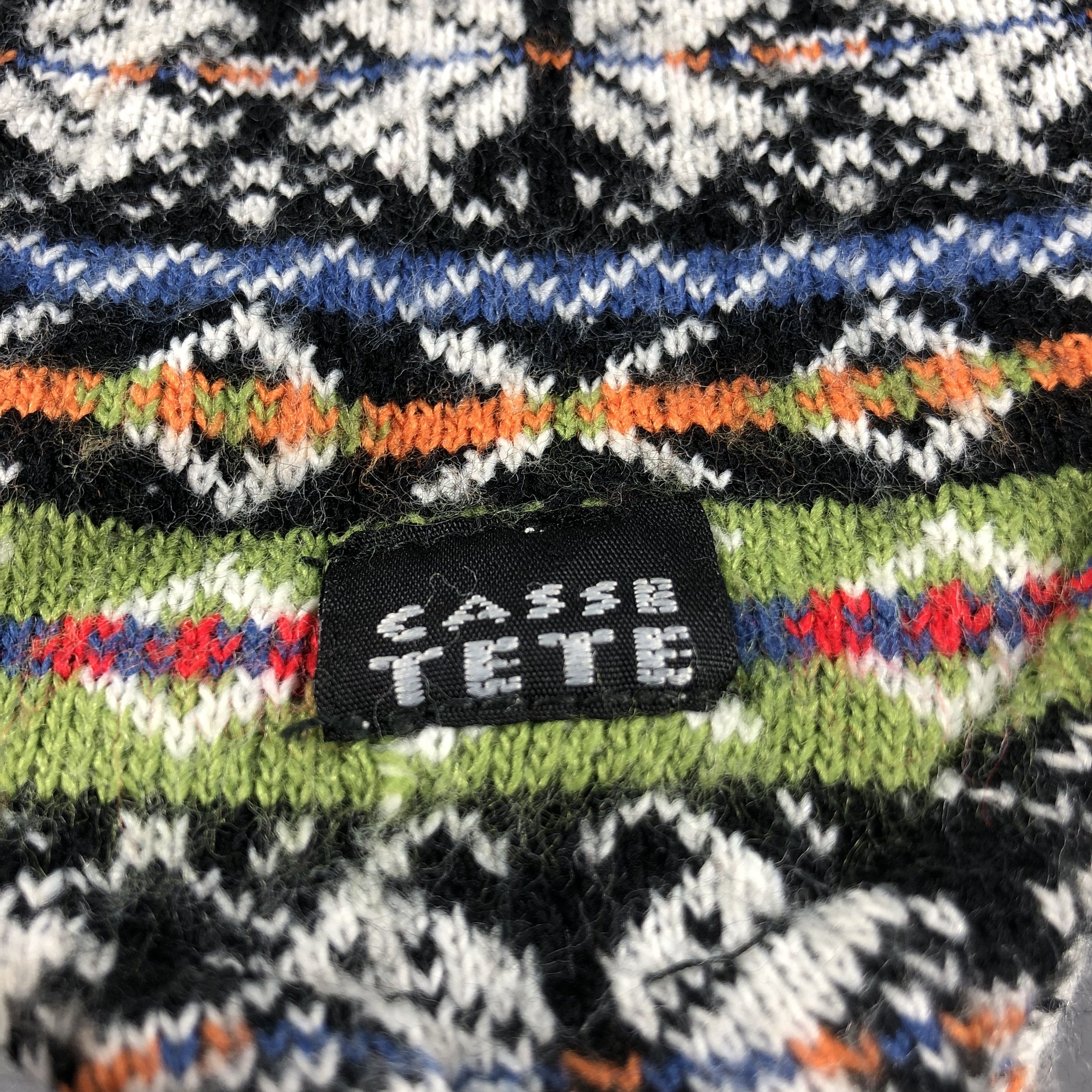 Vintage Casse Tete Earflap Navajo Beanie Snowcap Snow Hat B595 Size ONE SIZE - 4 Thumbnail