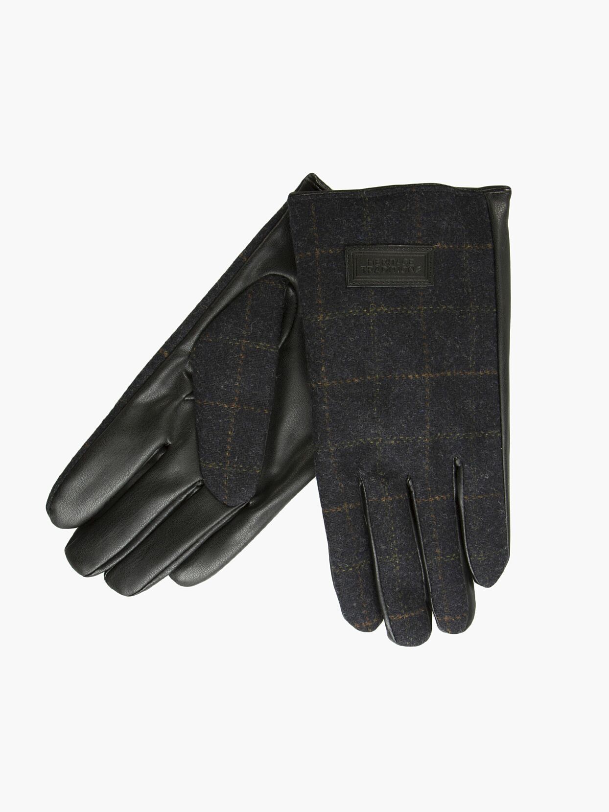 Other Heritage Traditions – Blue Check Tweed Gloves Size ONE SIZE - 2 Thumbnail
