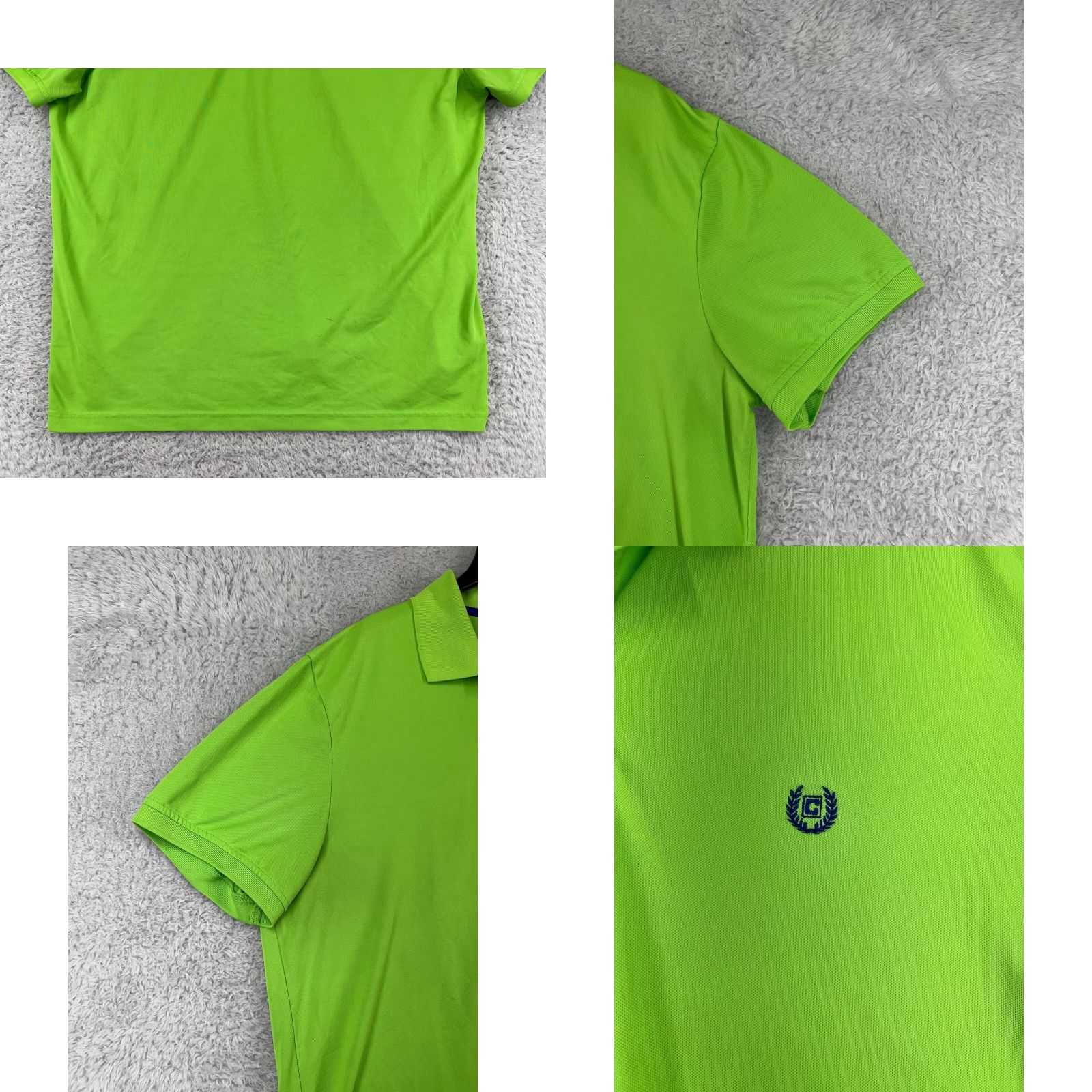 Chaps VINTAGE Chaps Polo Shirt Mens XL Green 100% Polyester Knit Short Sleeve Embroidered Logo Golf Sports Shirt Mens XL Green Polo Size US XL / EU 56 / 4 - 8 Thumbnail