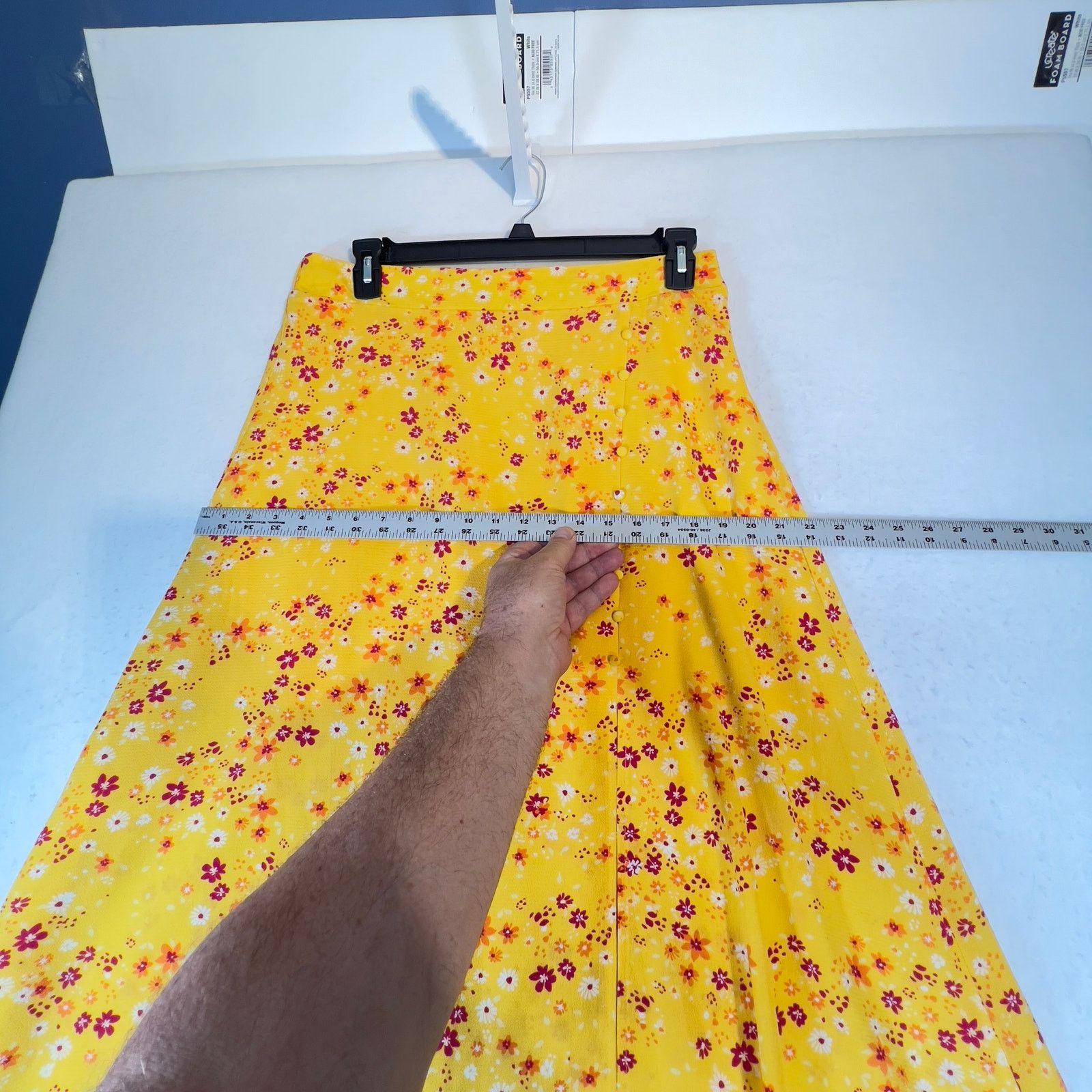 Bcbgmaxazria BCBGeneration 36"L Fit & Flare Midi Skirt Lrg 1/2 Lined Boho Size 36" / US 14 / IT 50 - 8 Thumbnail