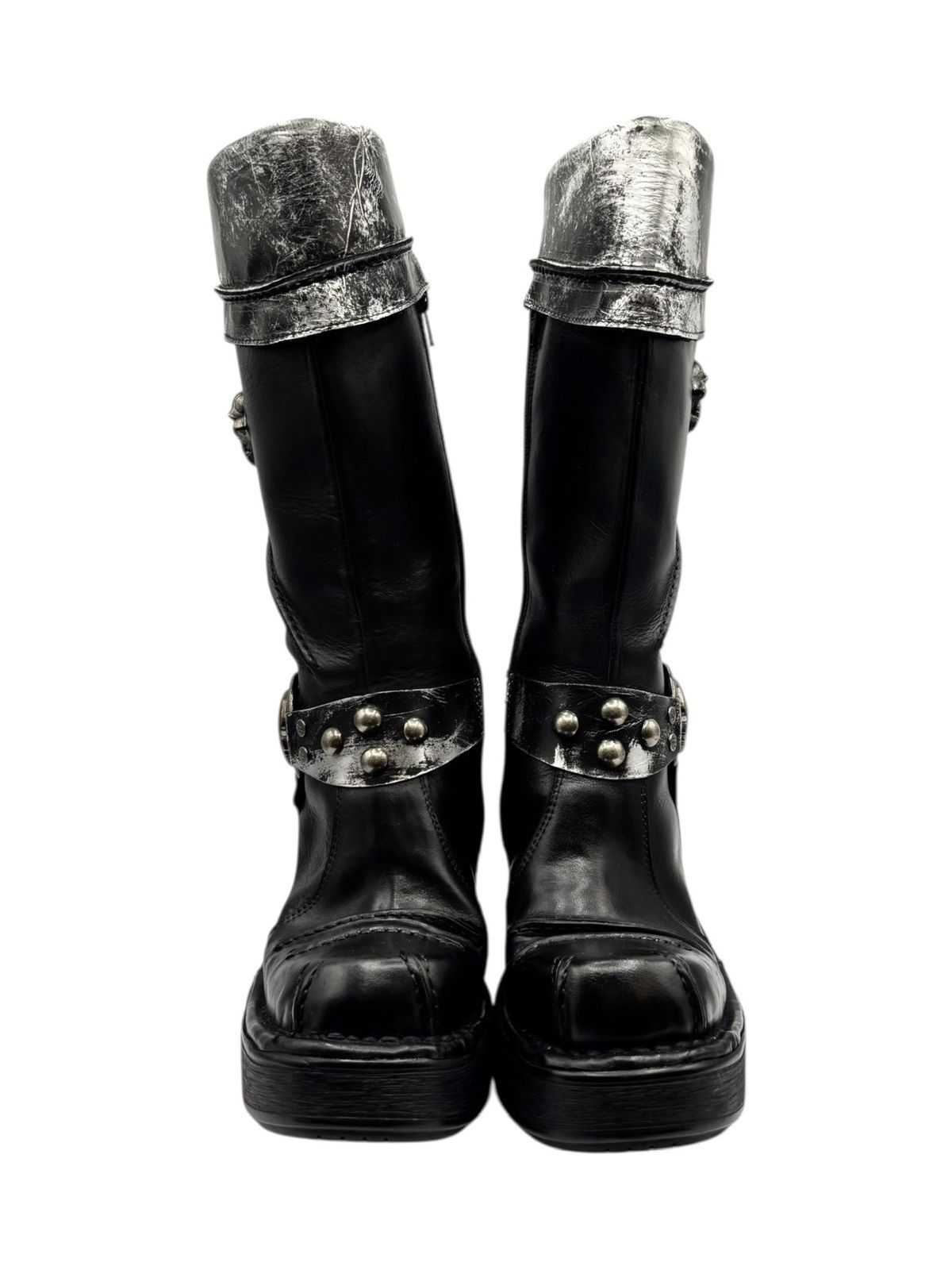 New Rock Vintage New Rock knee high round toe boots Size 38 Size US 8 / IT 38 - 2 Thumbnail