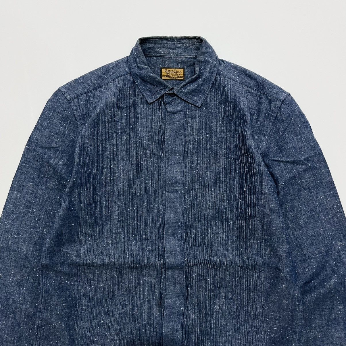 Japanese Brand Brown by 2-Tacs Texture Shirt Size US M / EU 48-50 / 2 - 2 Thumbnail
