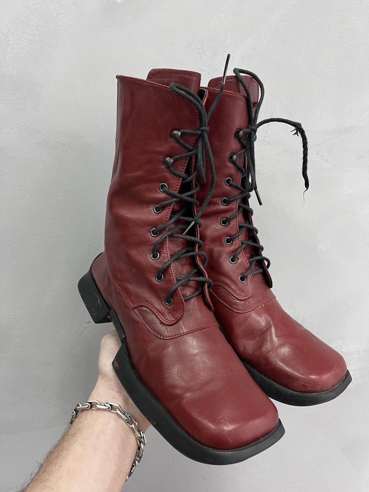 Y-3 00s archive Y-3 STYLE LEATHER MOTO BOOTS SNEAKERS Size US 8 / IT 38 - 1 Thumbnail