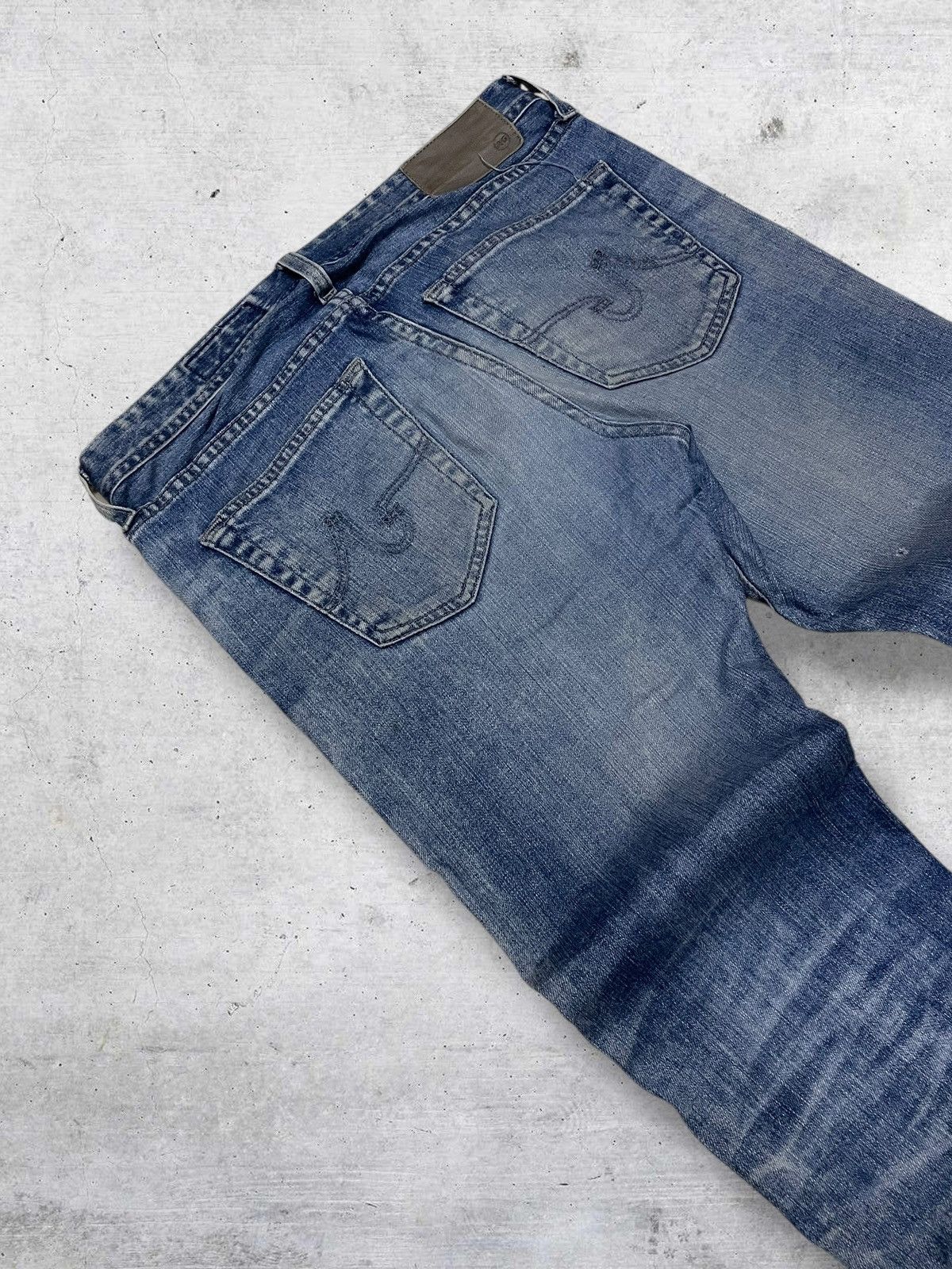 Japanese Brand VINTAGE ADRIANO GOLDSCMED RIPPED DIRTY GRUNGE SKINNY DENIM Size US 31 - 15 Thumbnail