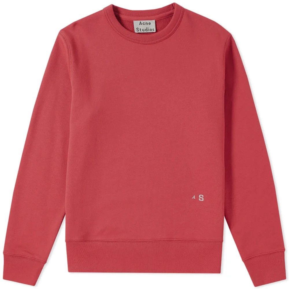 Acne Studios M Faise Red Berry Embroidery Crewneck Sweatshirt Classic Size US M / EU 48-50 / 2 - 1 Thumbnail