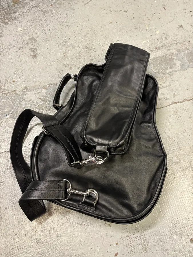 Maison Margiela 2012 Maison Margiela H&M Black Guitar Leather Bag Size ONE SIZE - 5 Thumbnail