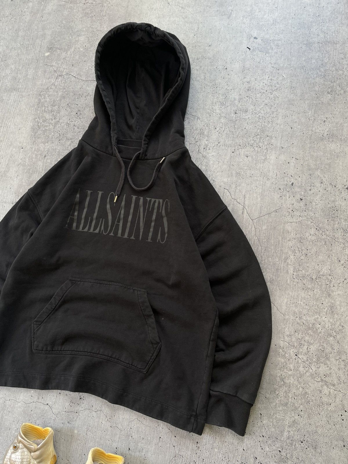 Allsaints Black Oversize AllSaints Hoodie - Small Size US S / EU 44-46 / 1 - 3 Thumbnail
