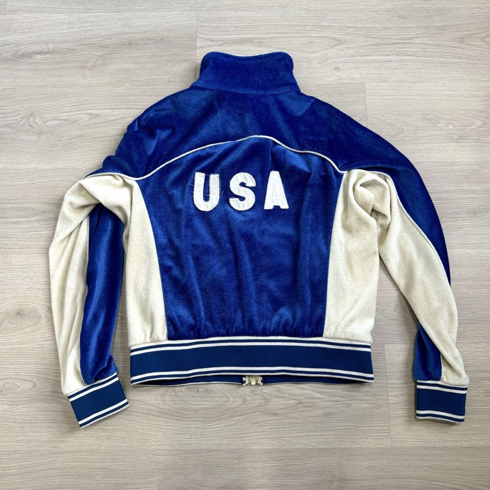 Levi's VINTAGE Levi's Hillcrest Boxing Olympic Games Jacket Full Zip Made In USA L Jacket Blue 80s Mens Clothes Sports Olympics L Size US L / EU 52-54 / 3 - 6 Thumbnail