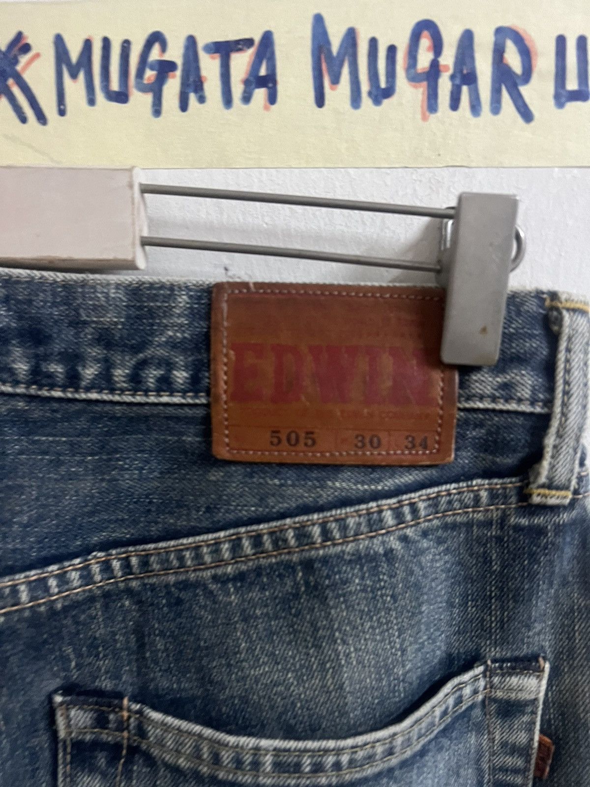 Hysteric Glamour × Japanese Brand × Vintage VINTAGE SALVAGE EDWIN 505 DISTRESSED DENIM PANT Size US 30 / EU 46 - 11 Thumbnail