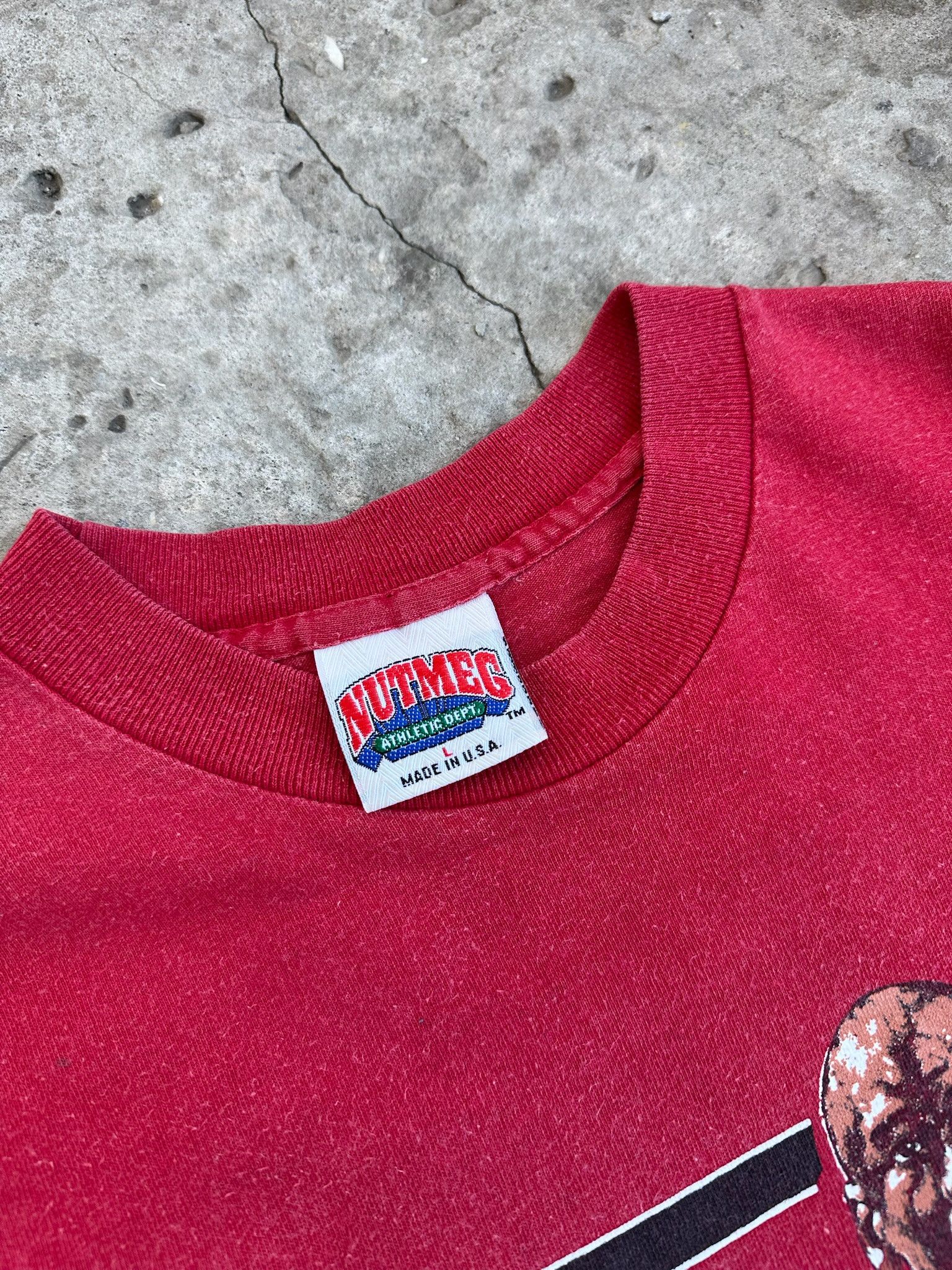 NBA Vintage 90's Chicago Bulls Nutmeg Tee Bull Rare Jordan Size US S / EU 44-46 / 1 - 6 Thumbnail