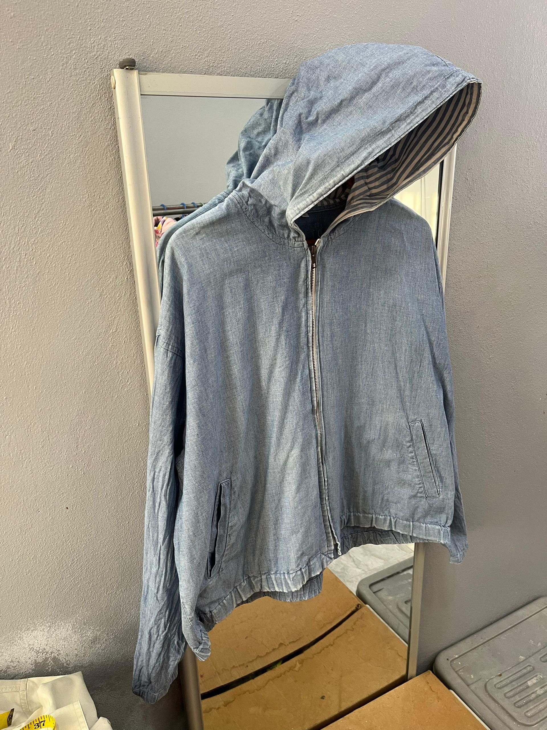 Beverly Hills Polo Club Polo Spirit Chambray Boxy Zip Hoodie Jacket L Size US L / EU 52-54 / 3 - 4 Thumbnail