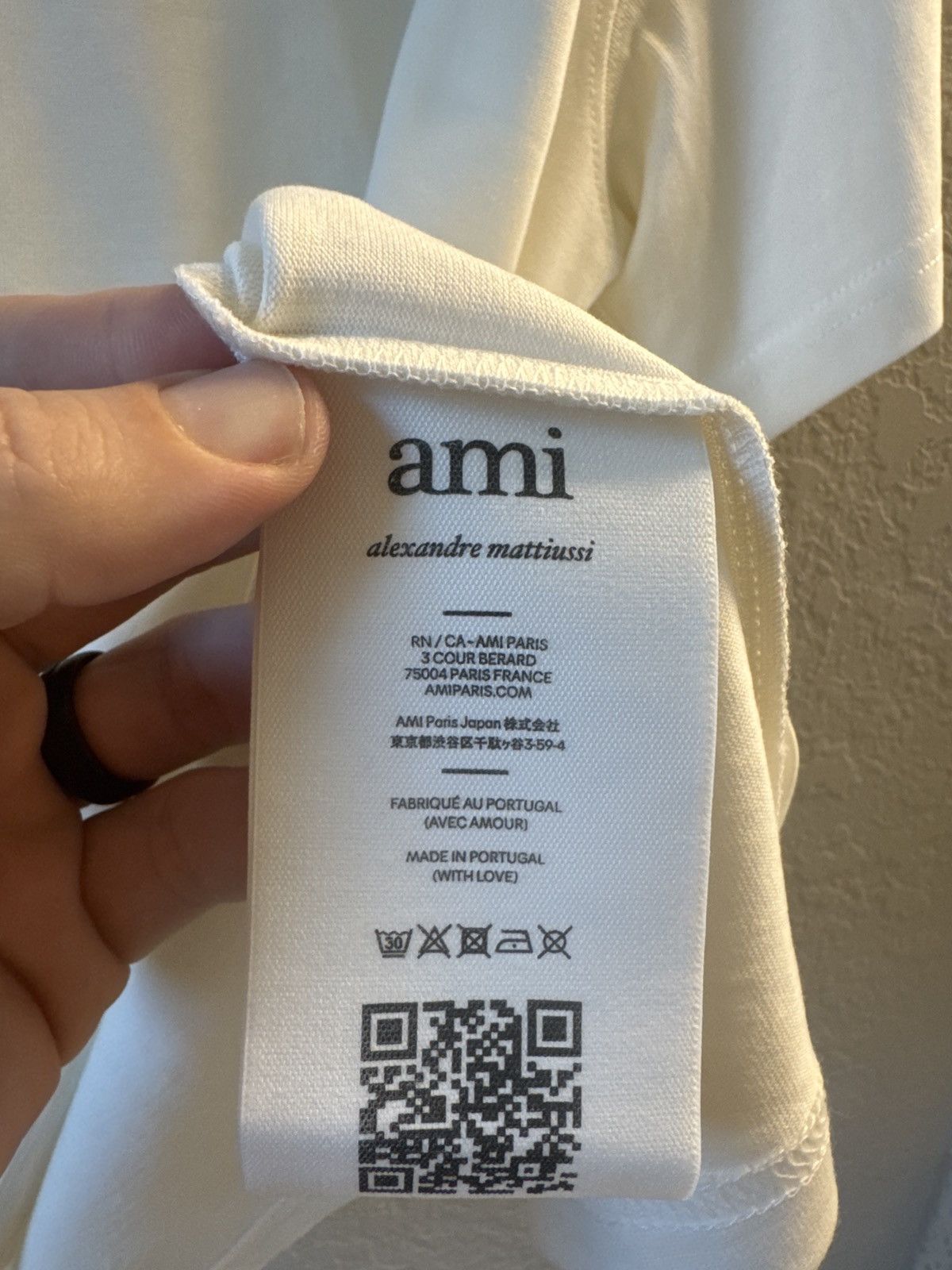AMI Ami Paris Ami de Coeur Oversized T-Shirt White SZ XS Size US XS / EU 42 / 0 - 6 Thumbnail