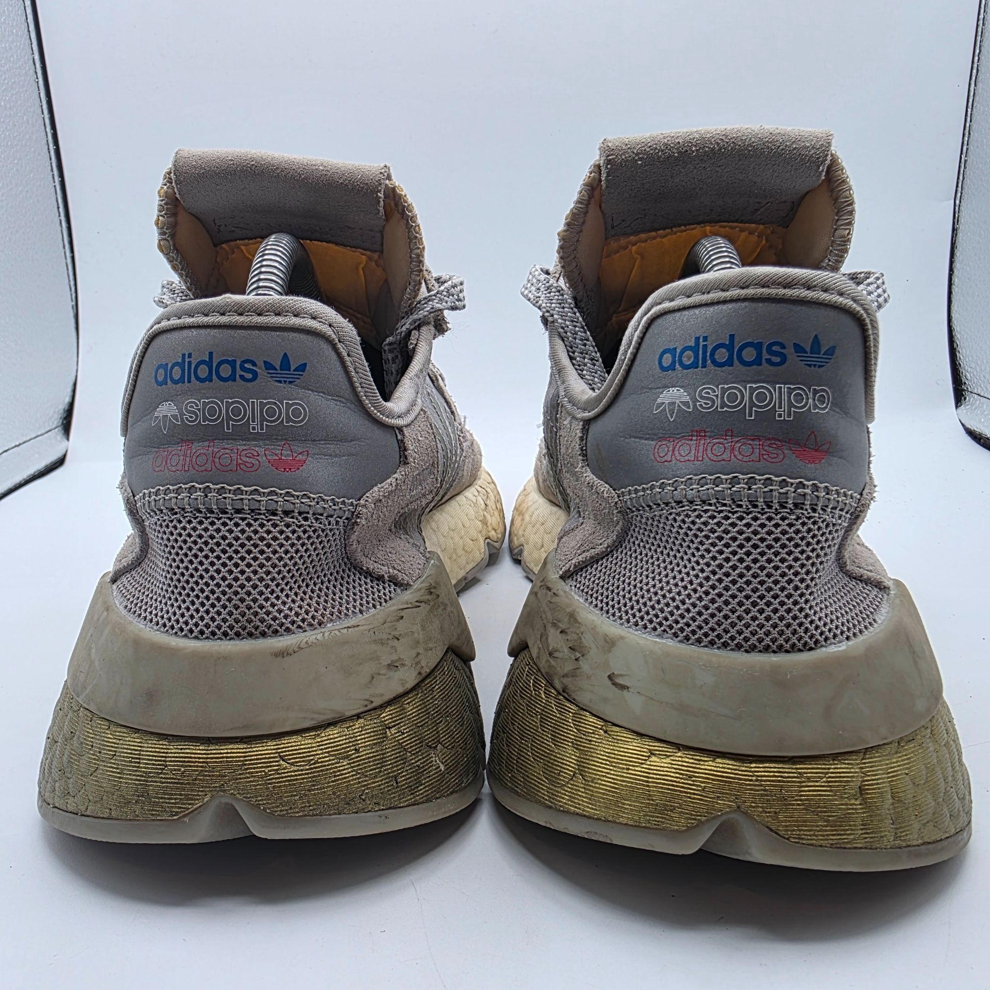Adidas Adidas Nite Jogger Gold Metallic Boost EVM Mens Sise 9 Gray Size US 9 / EU 42 - 5 Thumbnail