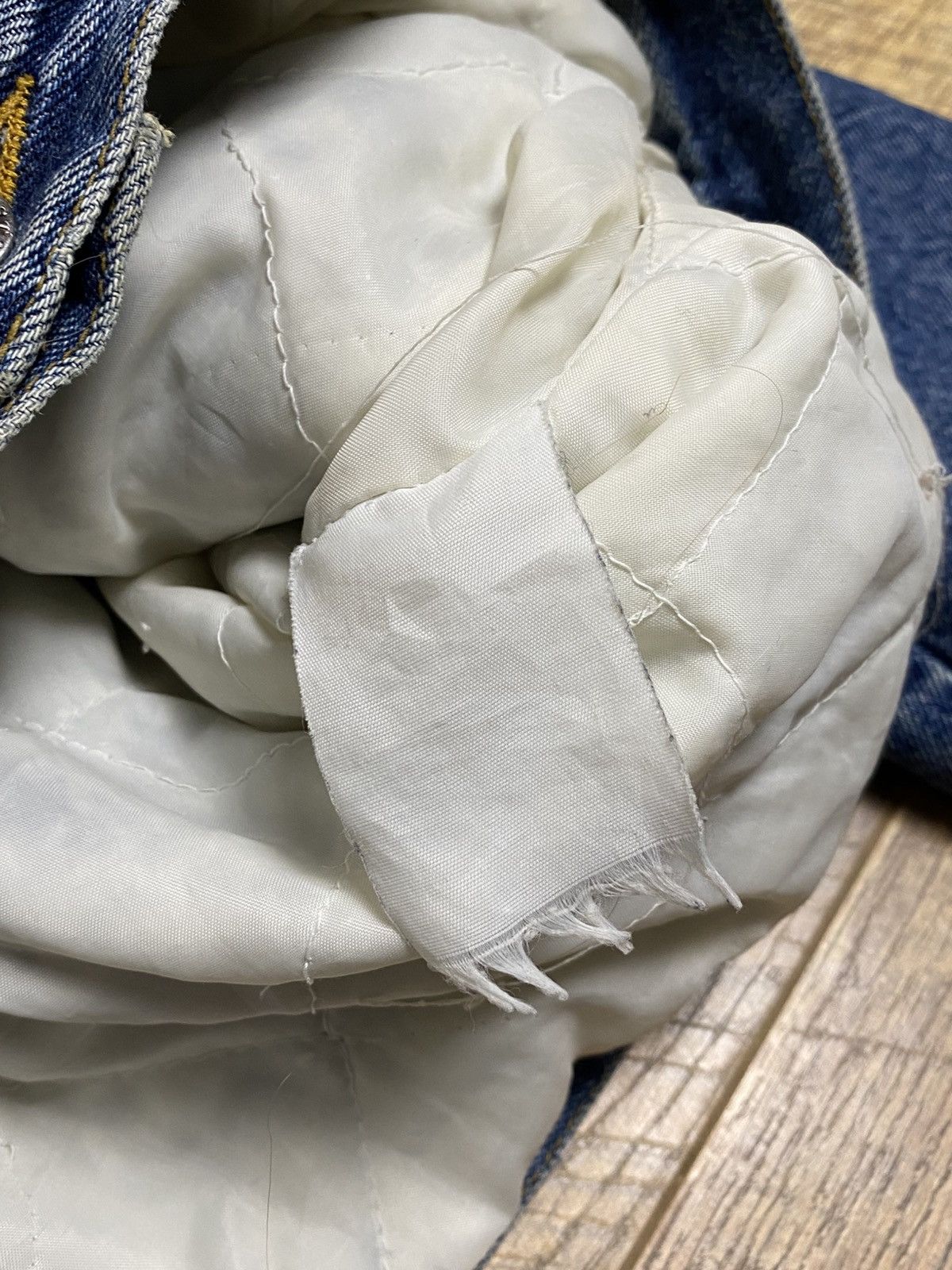 Japanese Brand Rare 90s Superstar Jeans Co Denim Jacket Cord Collar Retro Size US M / EU 48-50 / 2 - 5 Thumbnail