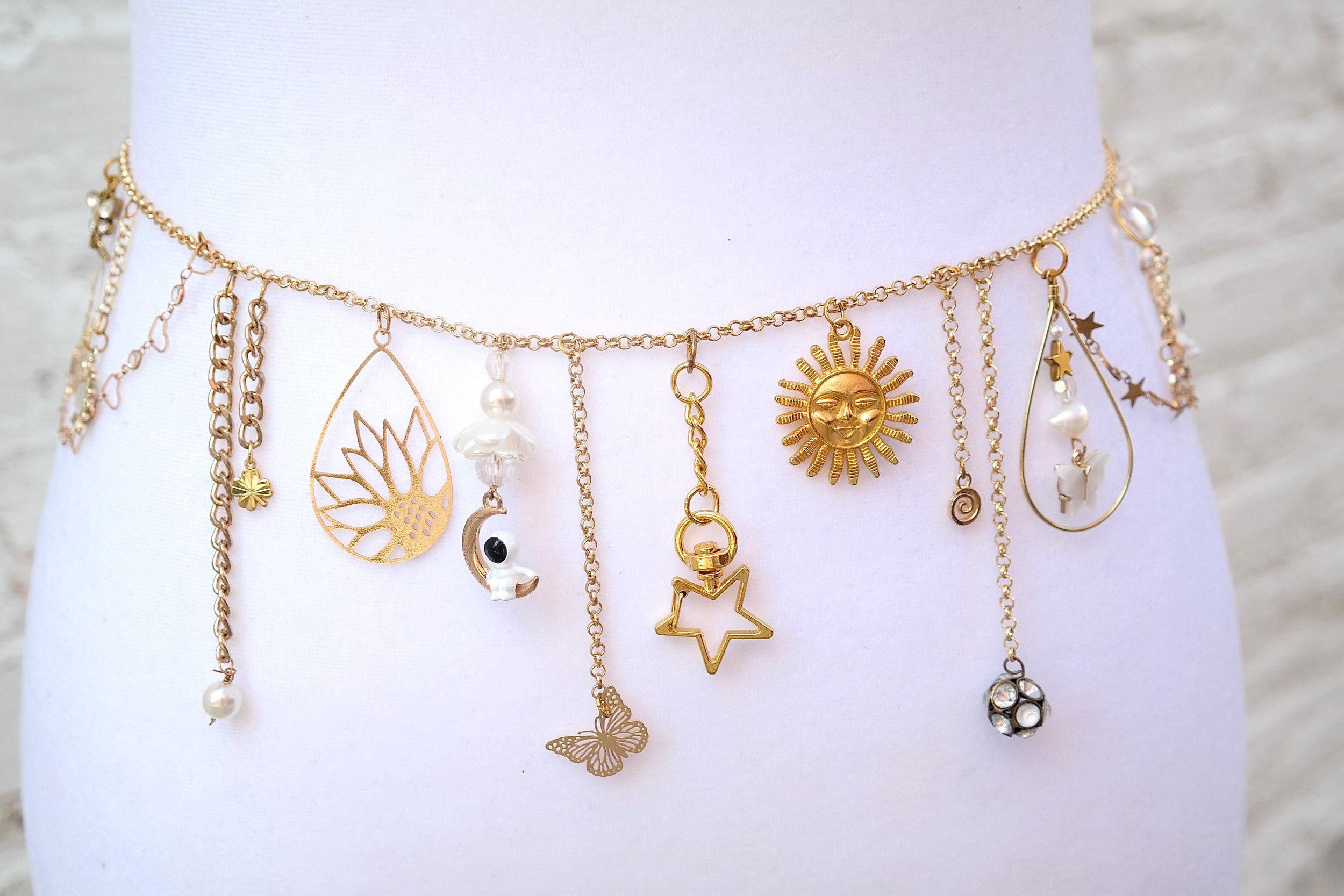 Handmade Gold Goddess Waist Chain Size ONE SIZE - 7 Thumbnail
