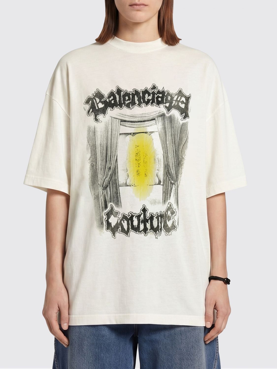 Balenciaga Balenciaga T-Shirt Woman White Size S / US 4 / IT 40 - 1 Thumbnail