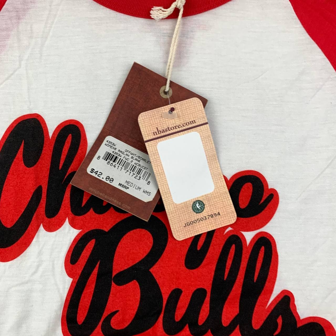Mitchell & Ness Chicago Bulls NBA Medium Shirt White Women New Size M / US 6-8 / IT 42-44 - 8 Thumbnail