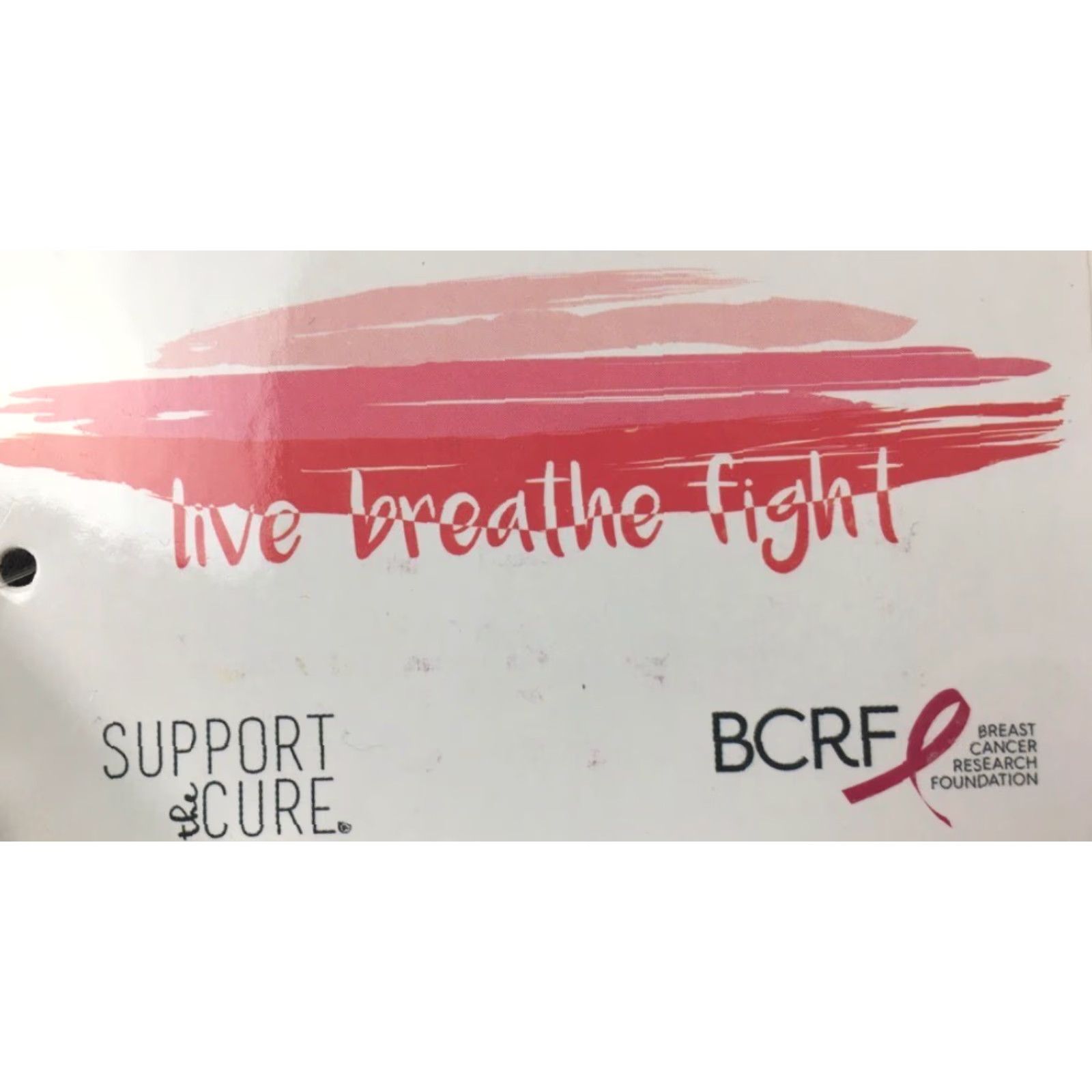 Olive Live Breathe Fight Tank Top Womens S Gray Heathered Pink Ribbon Graphic New Size S / US 4 / IT 40 - 4 Thumbnail