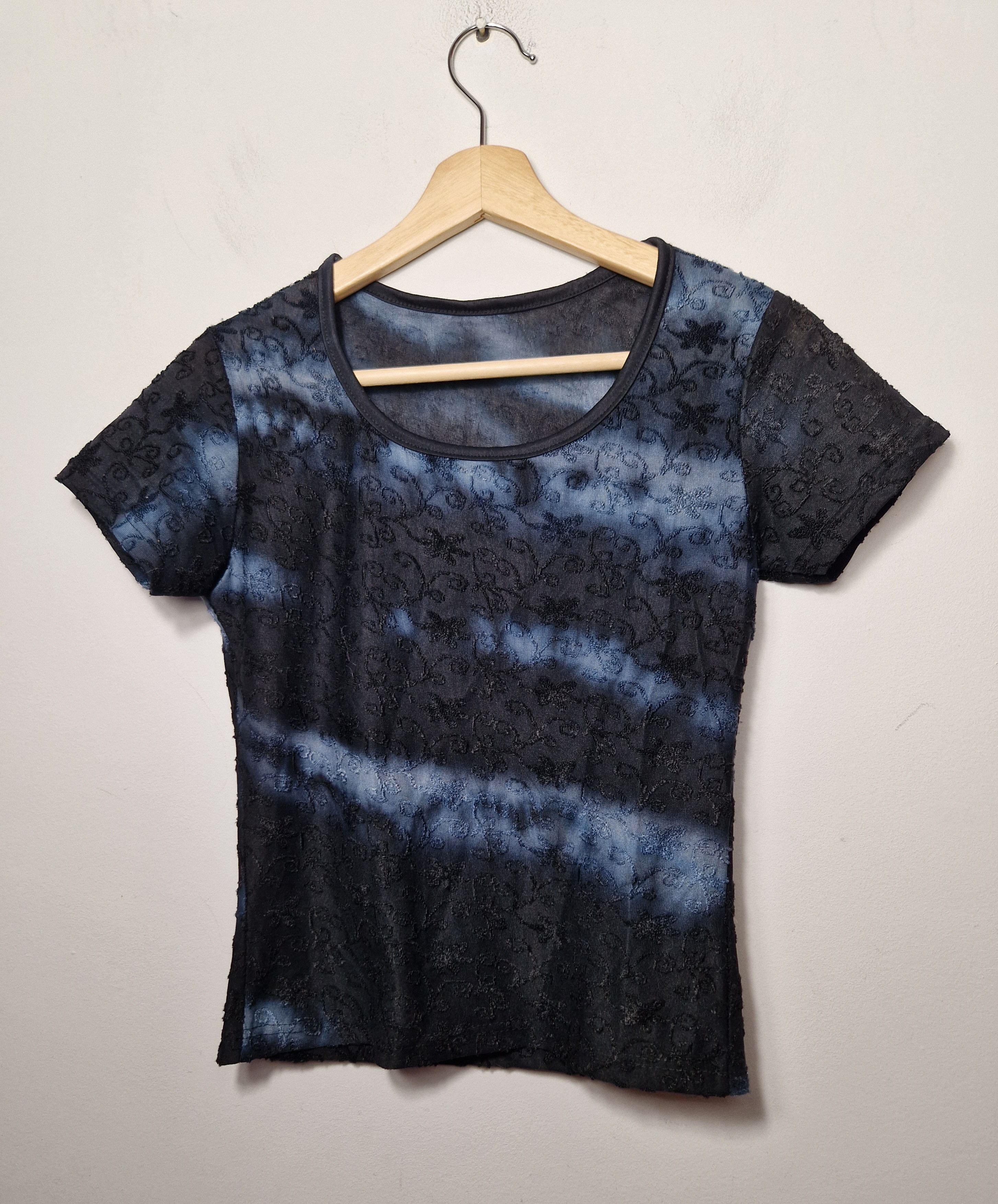 If Six Was Nine × Japanese Brand vintage floral mesh top Size M / US 6-8 / IT 42-44 - 1 Thumbnail