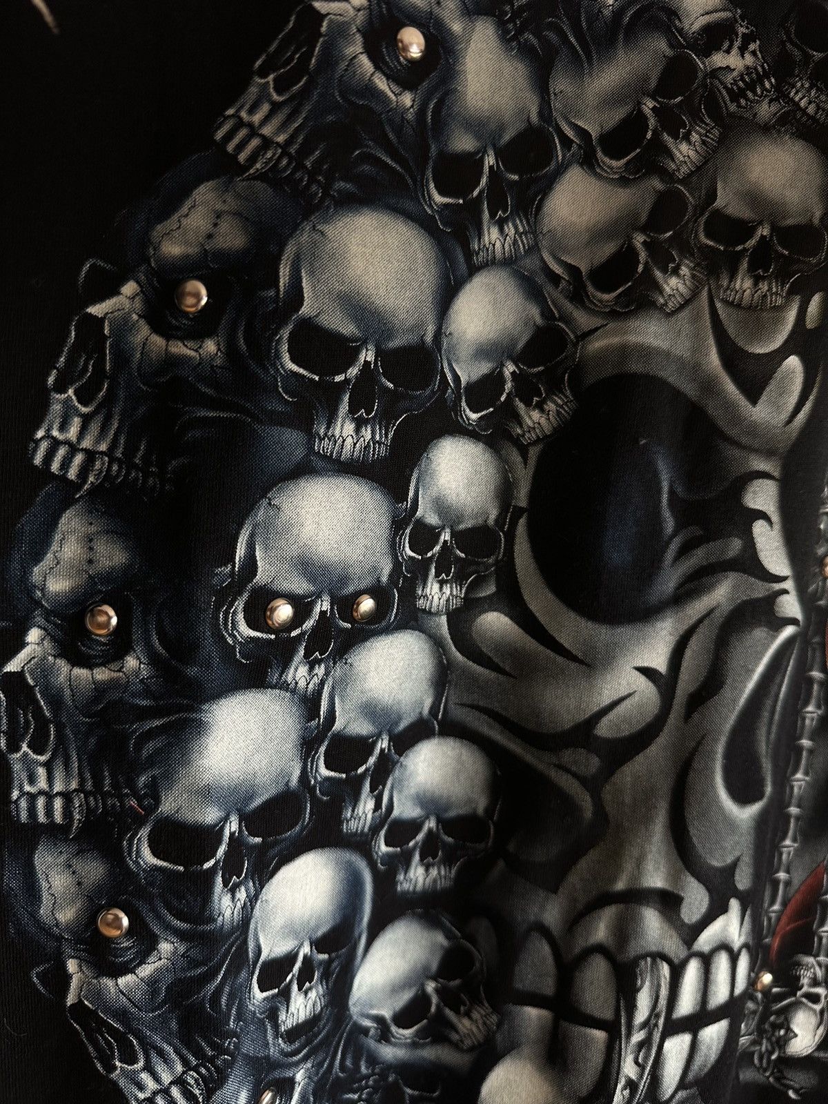 Other Cool Skulls Moon Tee with Studs rare goth Survivors Size US M / EU 48-50 / 2 - 4 Thumbnail