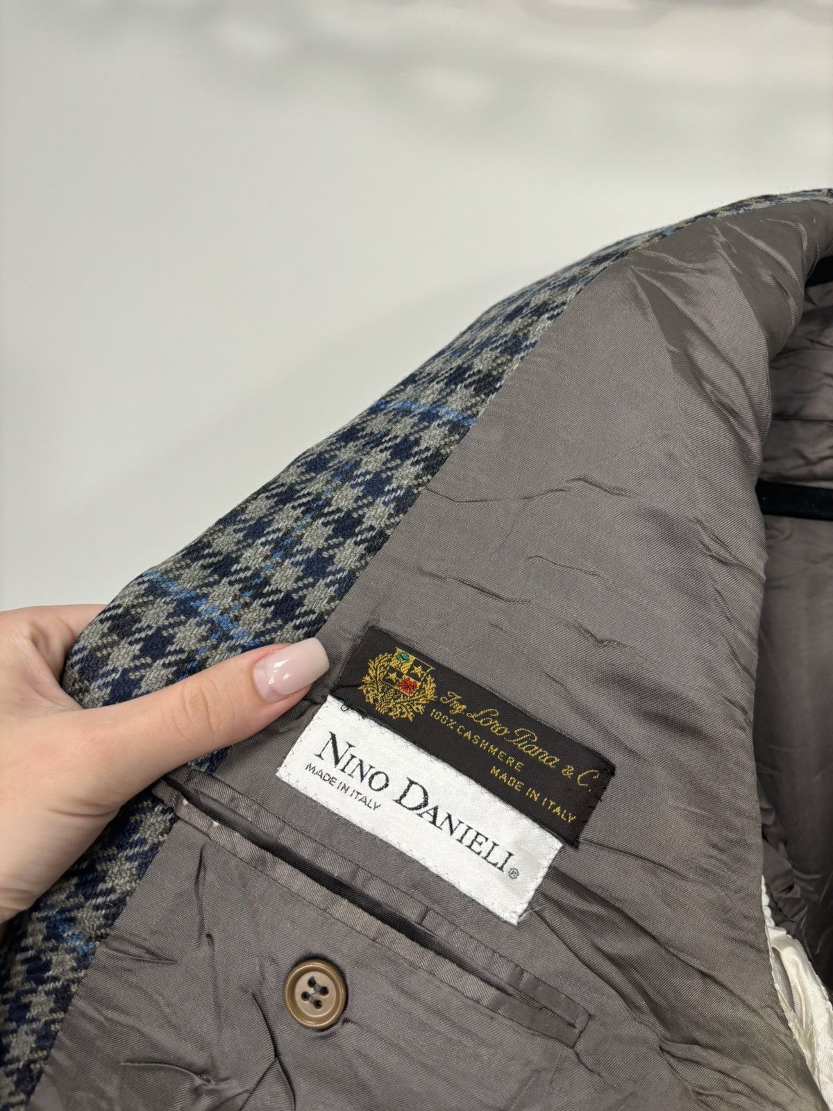 Loro Piana Vintage Nino Danieli Loro Piana Ing Cashmere Blazer Jacket Size 46R - 17 Thumbnail