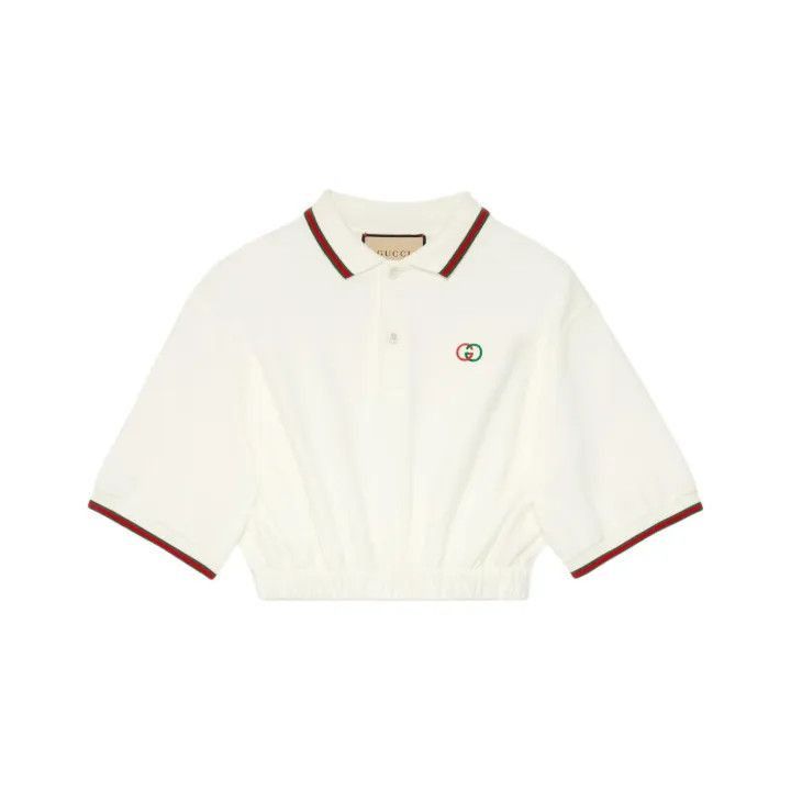 Gucci Gucci Colorful Cropped Short Sleeve Polo Shirt-2507 Size S / US 4 / IT 40 - 7 Thumbnail