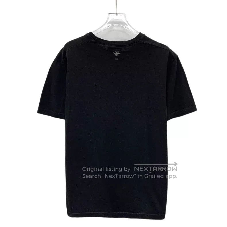 Dior Dior Black logo letter print cotton round-neck short-sleev Size L / US 10 / IT 46 - 2 Thumbnail
