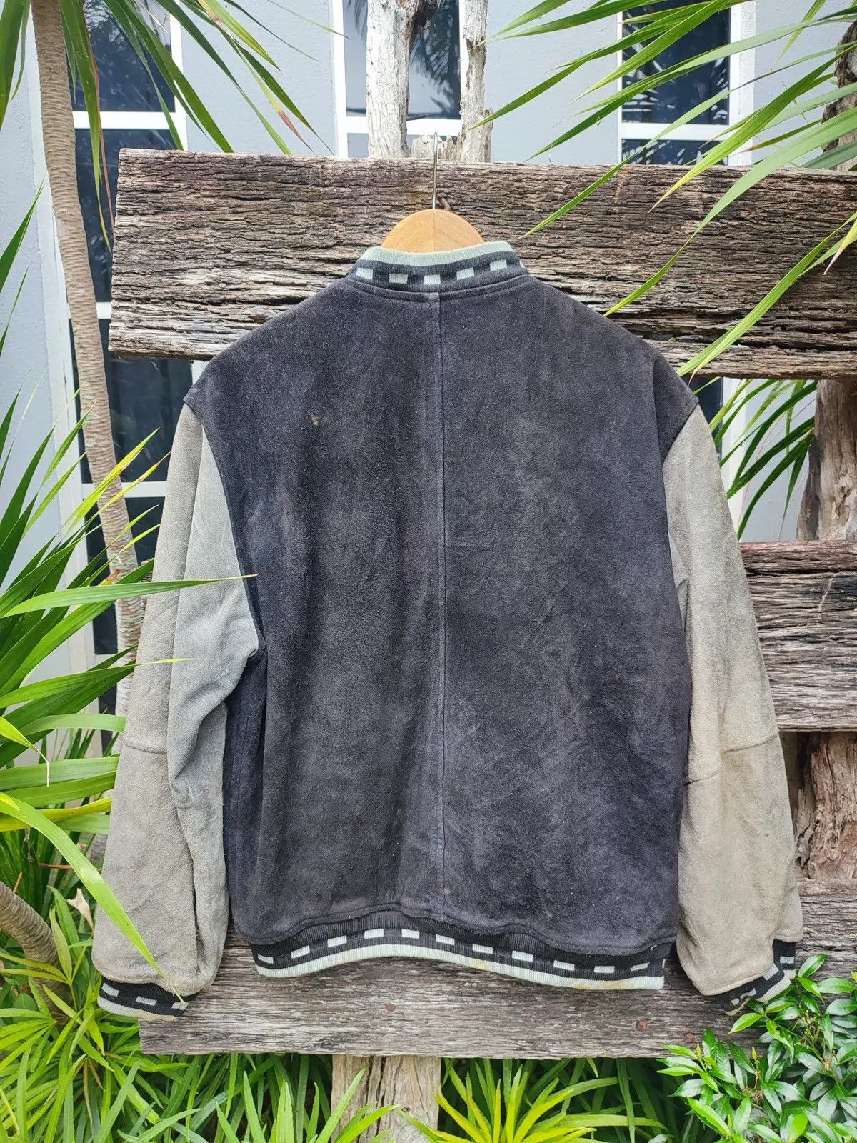 Vintage Rare 90s Lozio Men’s Suede Varsity Jacket Size US M / EU 48-50 / 2 - 10 Thumbnail